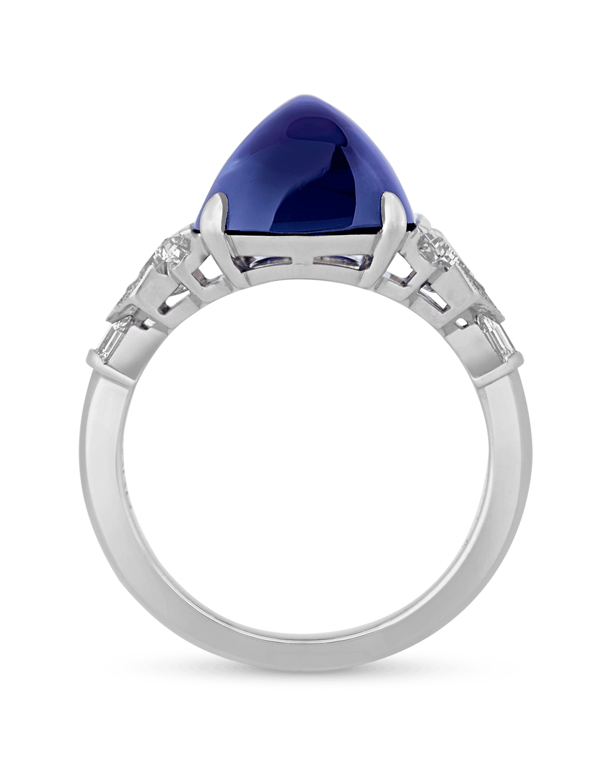 Raymond Yard Sugarloaf Burma Sapphire Ring, 8.92 carats