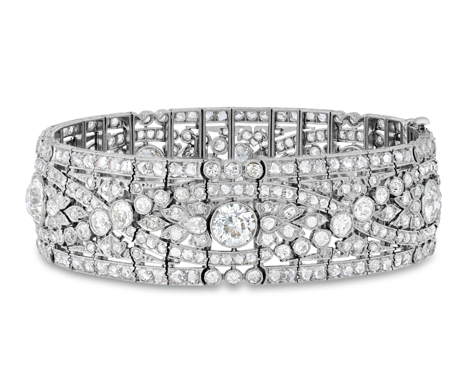 Oscar Heyman Belle Époque Diamond Bracelet, 19.50 carats