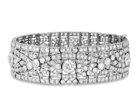 Oscar Heyman Belle Époque Diamond Bracelet, 19.50 carats