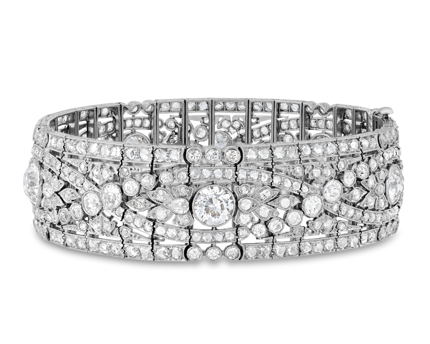 Oscar Heyman Belle Époque Diamond Bracelet, 19.50 carats