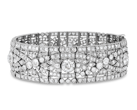 Oscar Heyman Belle Époque Diamond Bracelet, 19.50 carats