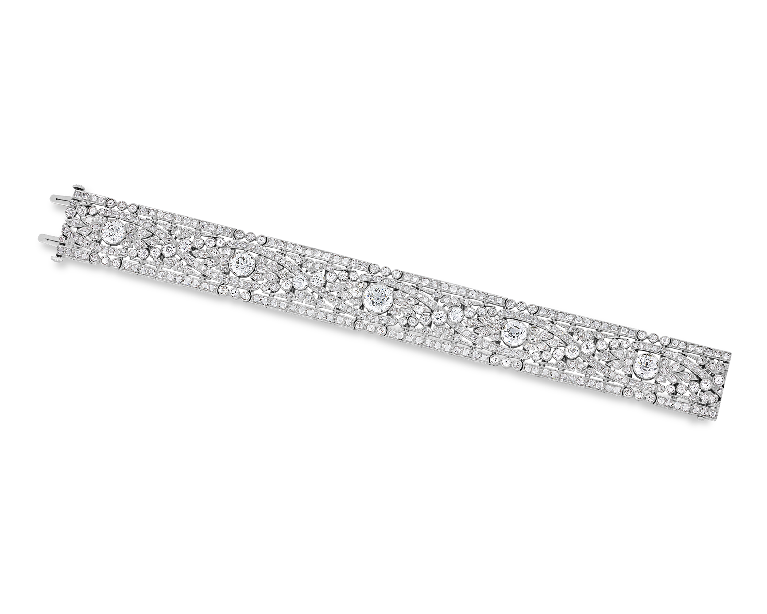 Oscar Heyman Belle Époque Diamond Bracelet, 19.50 carats