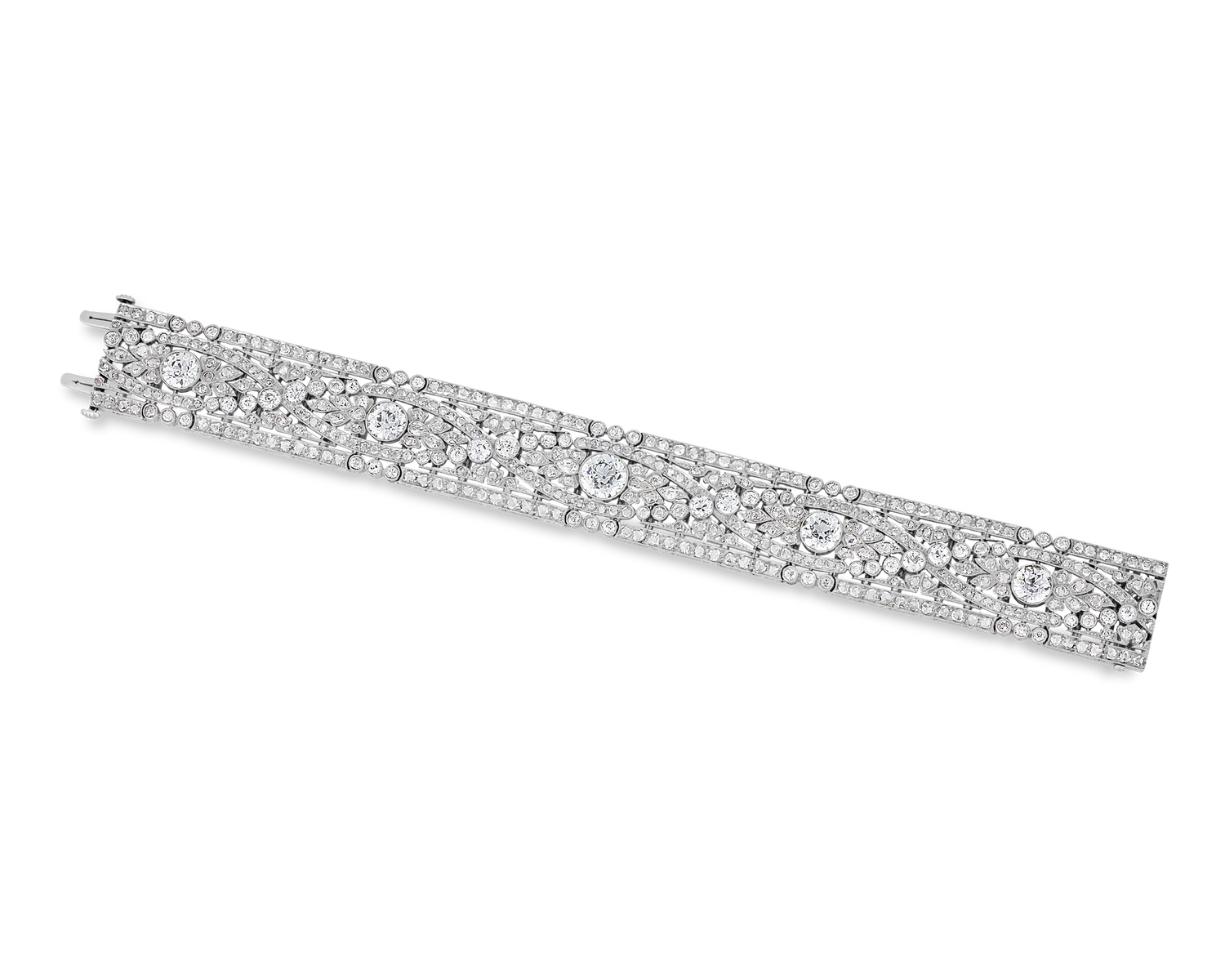 Oscar Heyman Belle Époque Diamond Bracelet, 19.50 carats