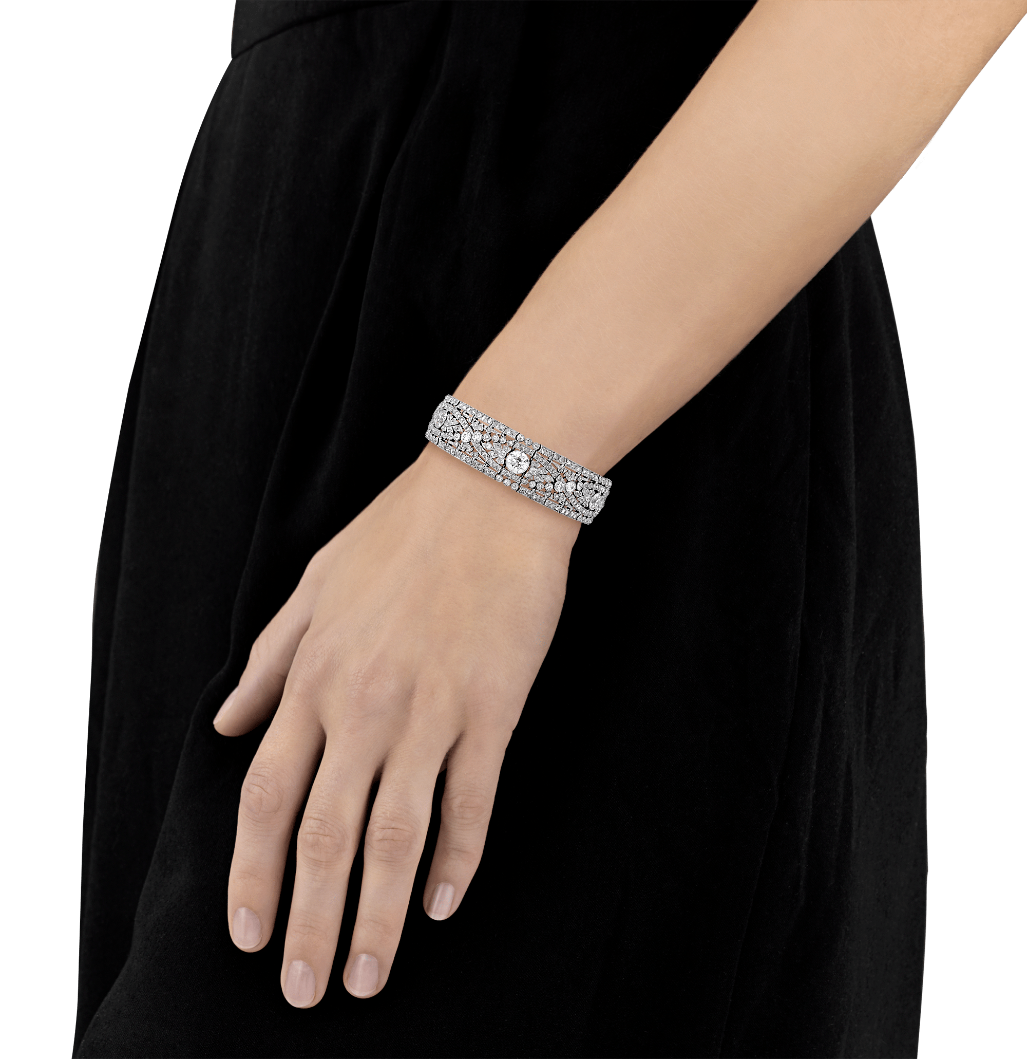 Oscar Heyman Belle Époque Diamond Bracelet, 19.50 carats