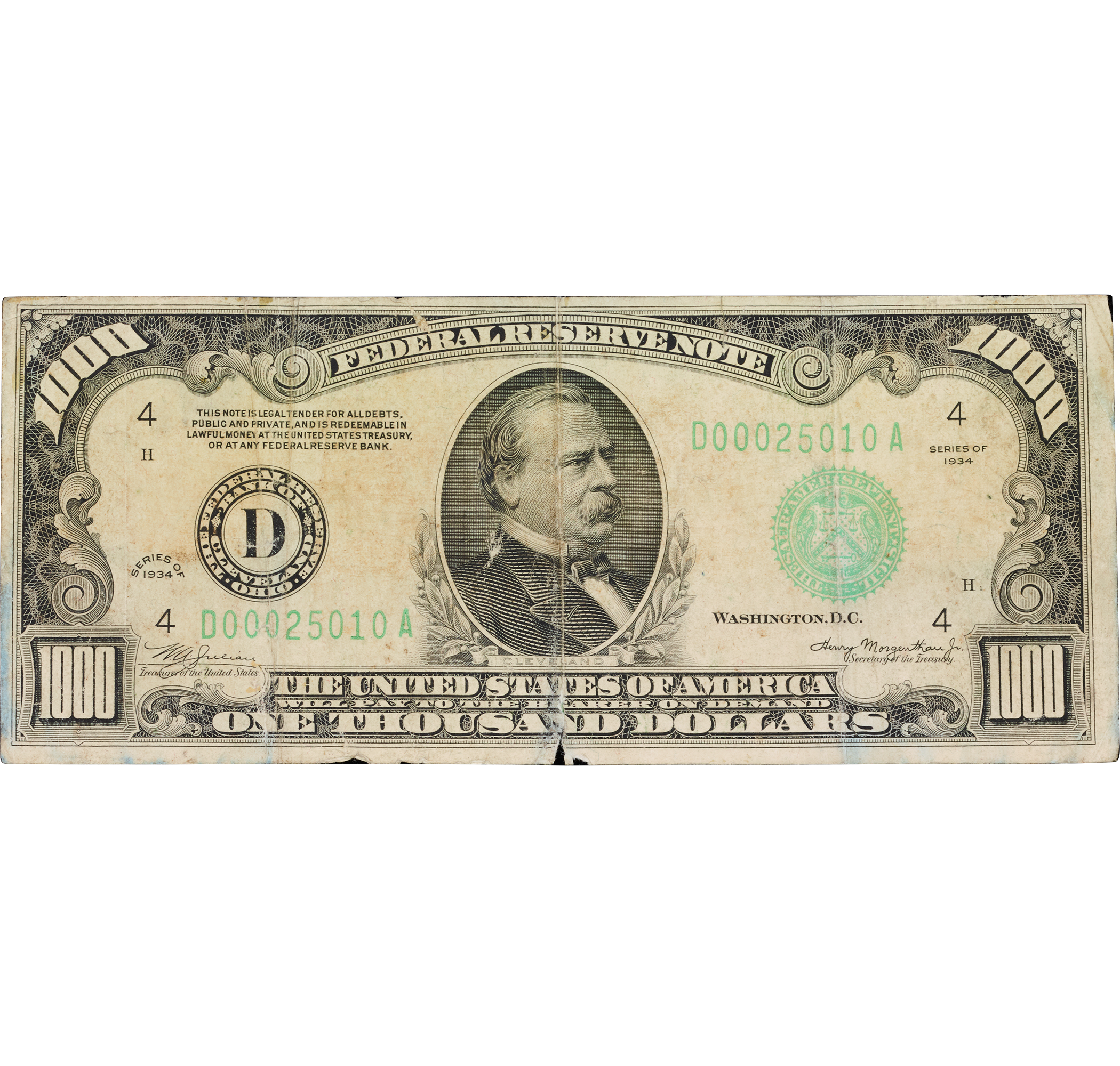 U.S. $1000 Federal Reserve Note