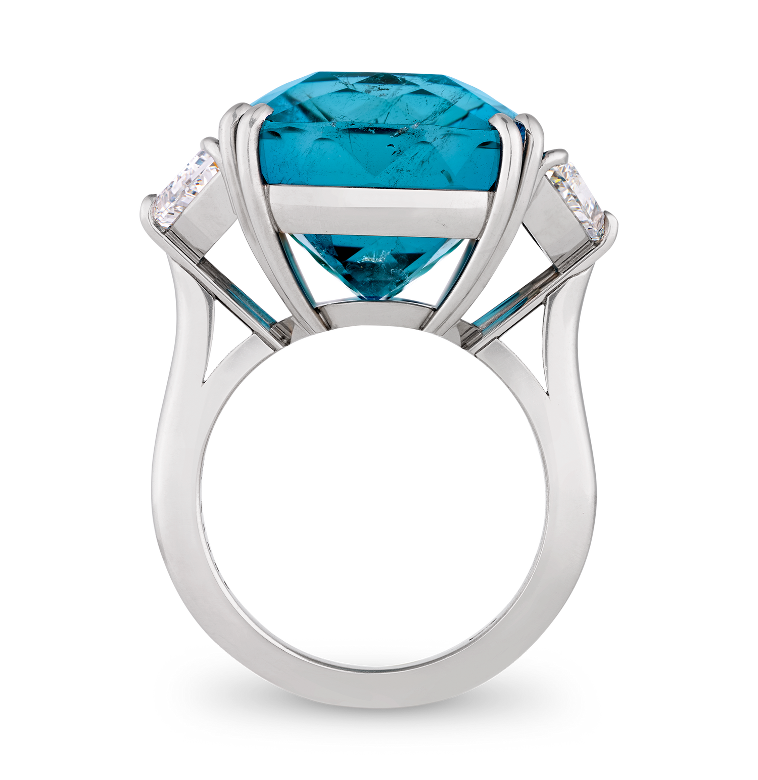 Unheated Brazilian Paraiba Ring, 23.50 carats
