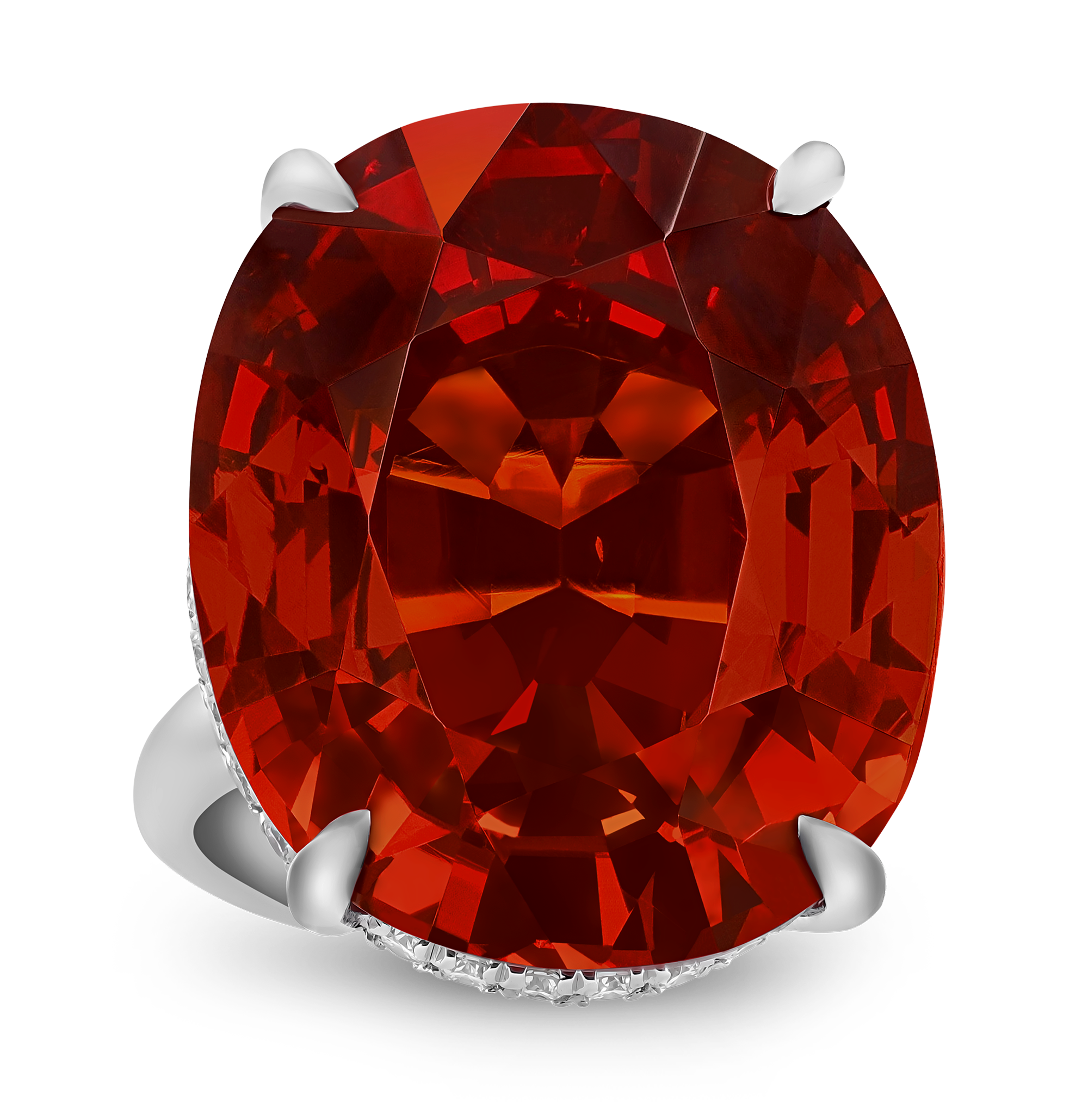 Spessartite Garnet Ring, 54.39 carats