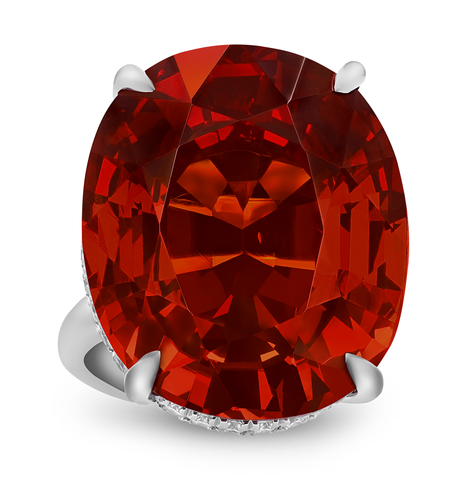 Spessartite Garnet Ring, 54.39 carats