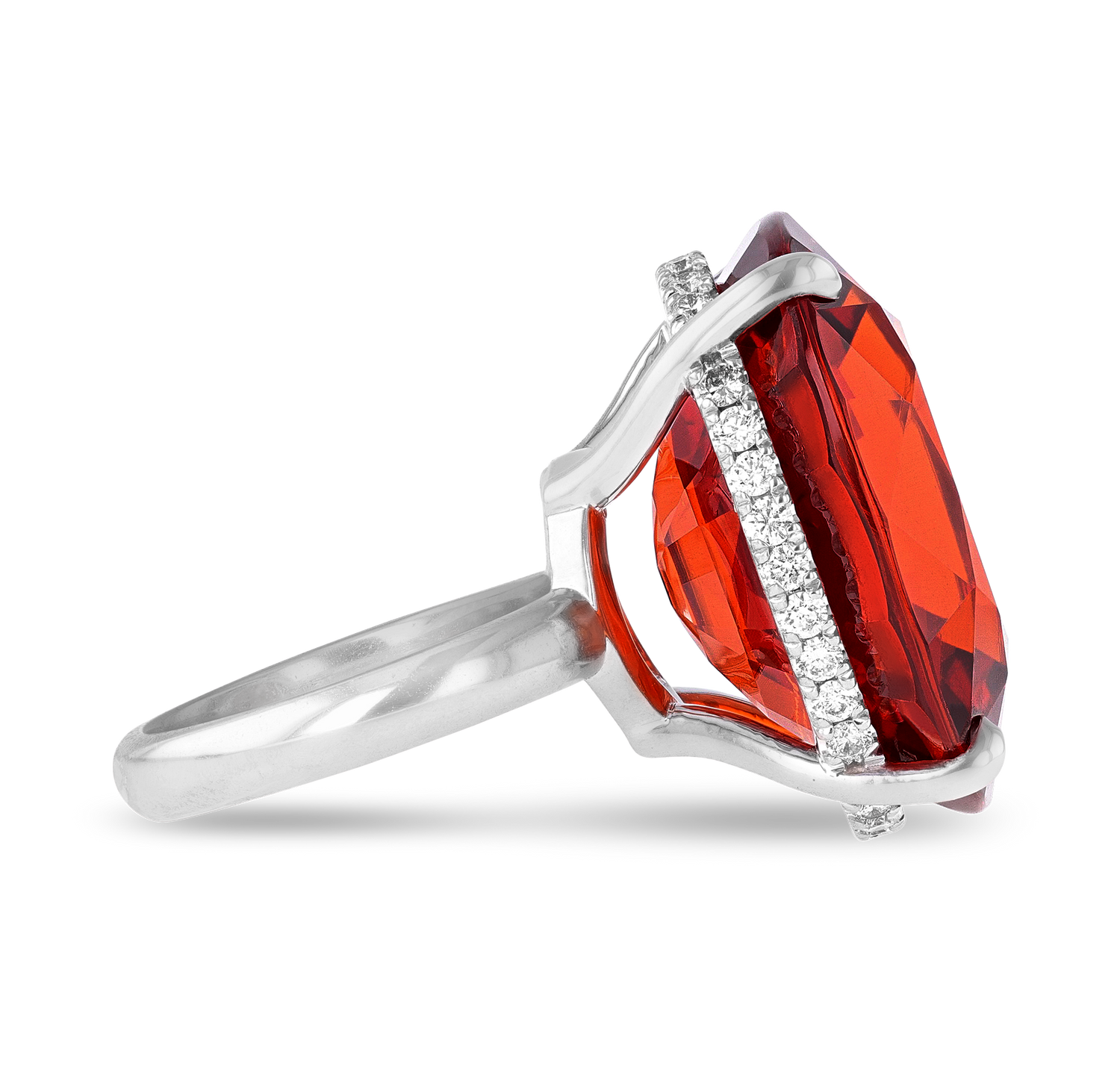 Spessartite Garnet Ring, 54.39 carats