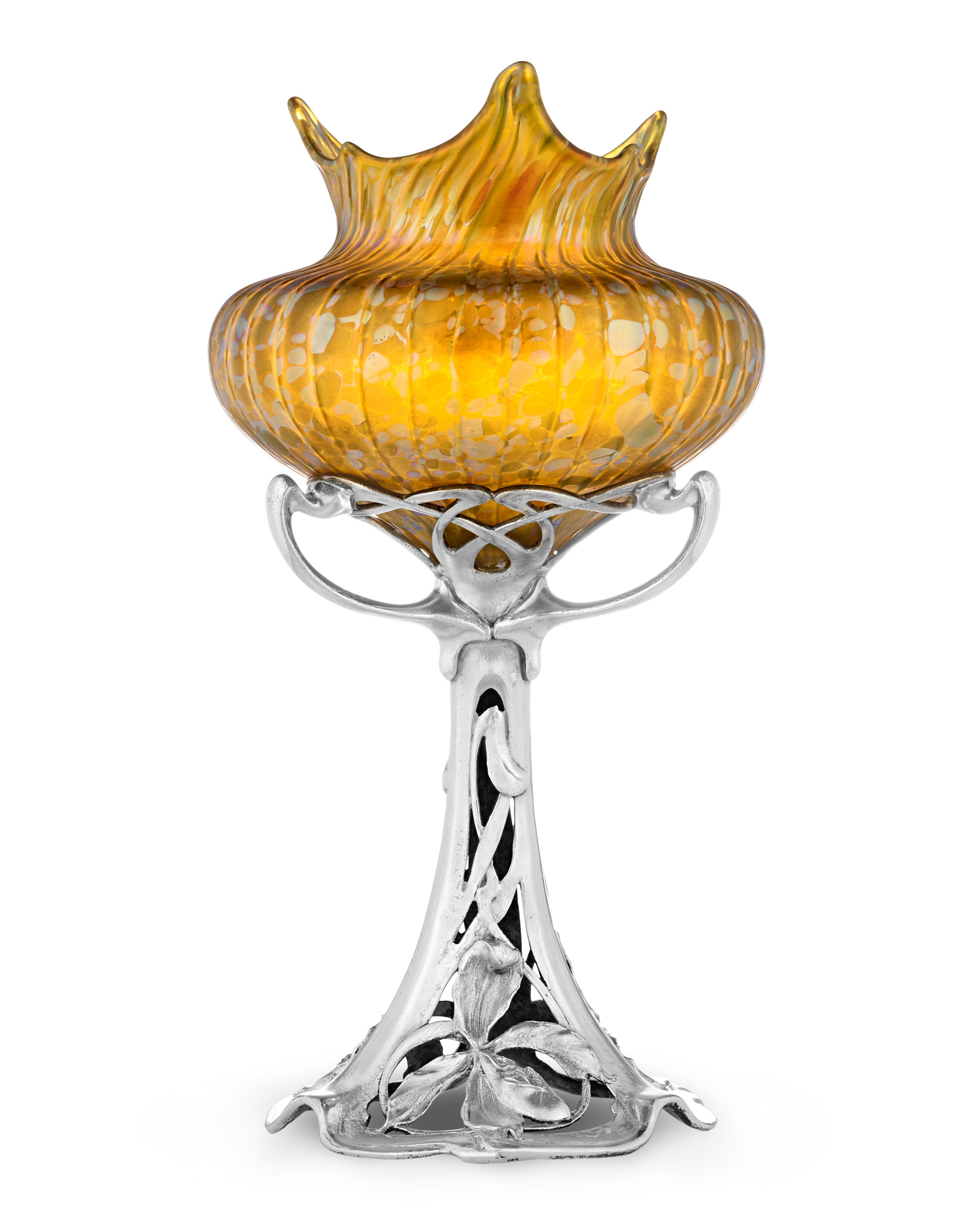 Loetz Phaenomen Genre Vase on a Floral Base