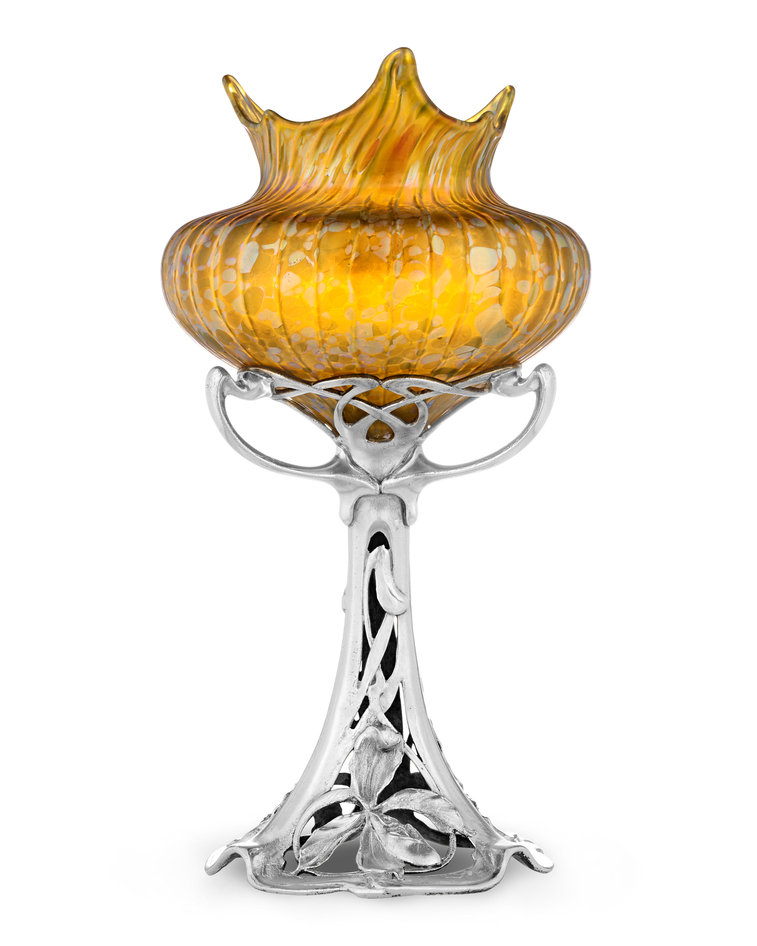 Loetz Phaenomen Genre Vase on a Floral Base