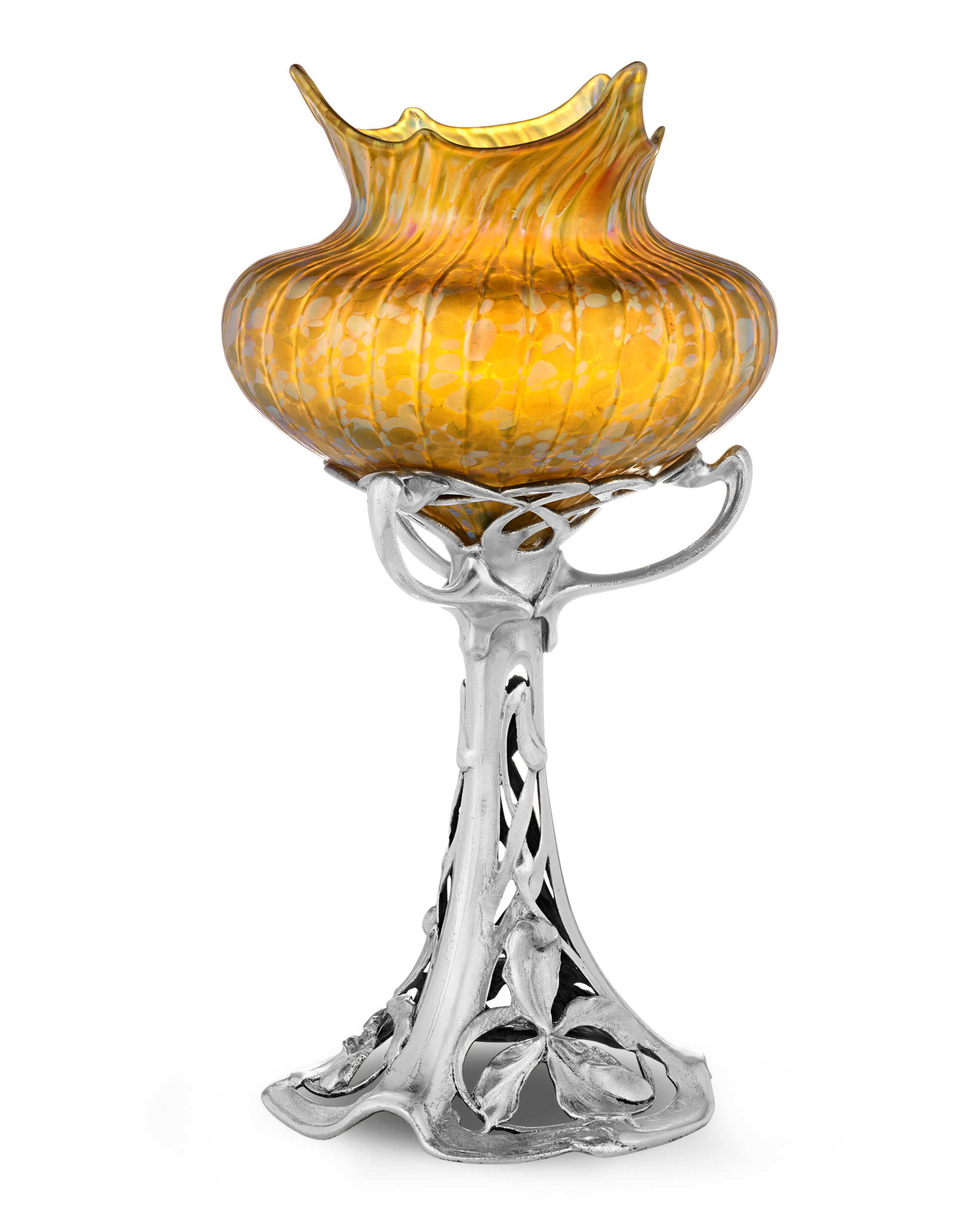 Loetz Phaenomen Genre Vase on a Floral Base