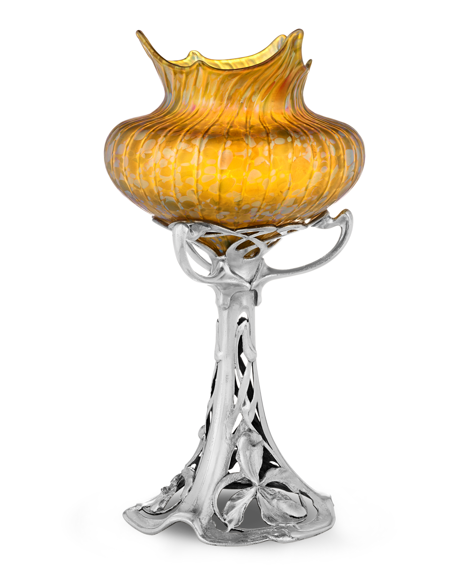 Loetz Phaenomen Genre Vase on a Floral Base