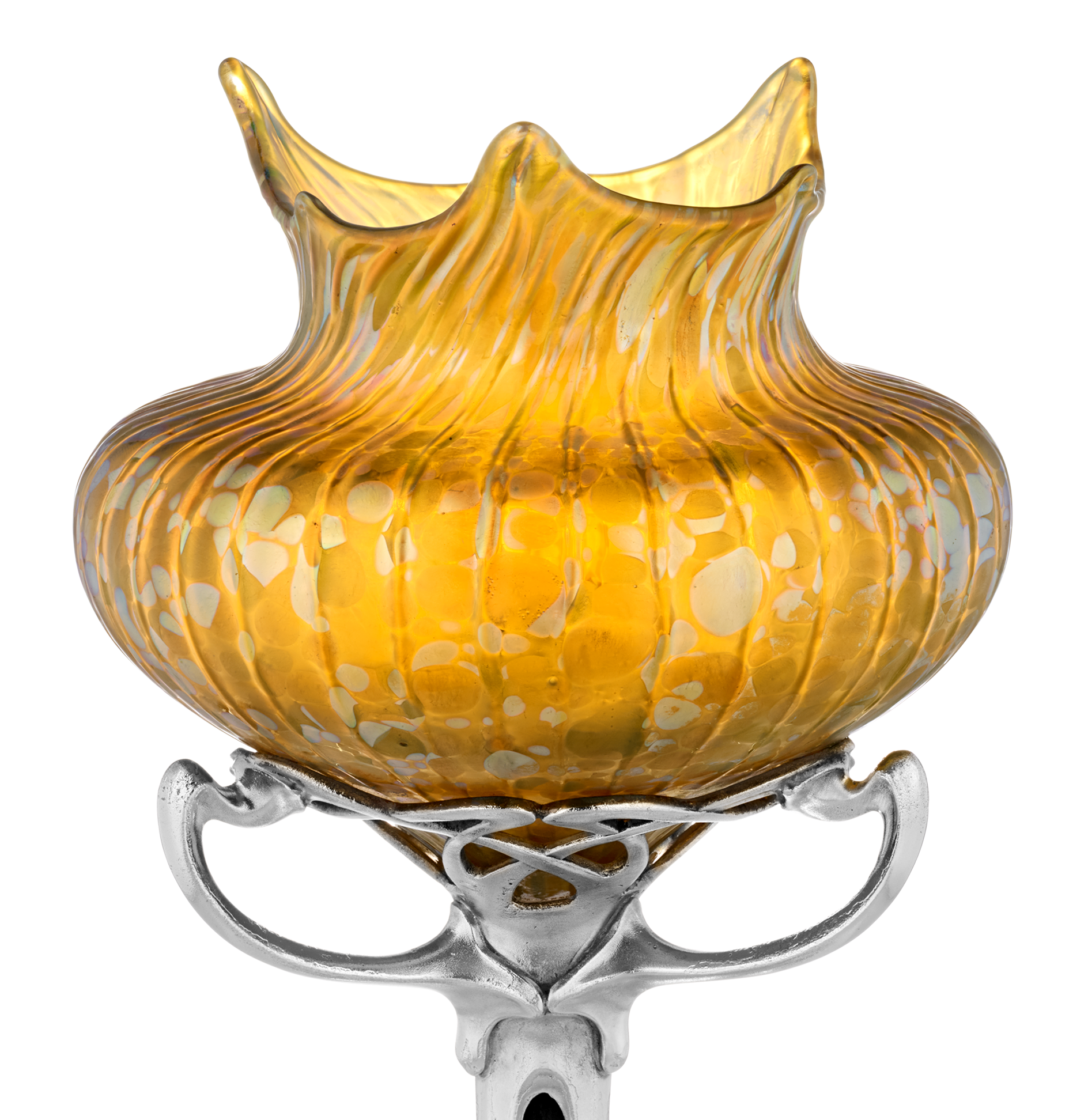 Loetz Phaenomen Genre Vase on a Floral Base