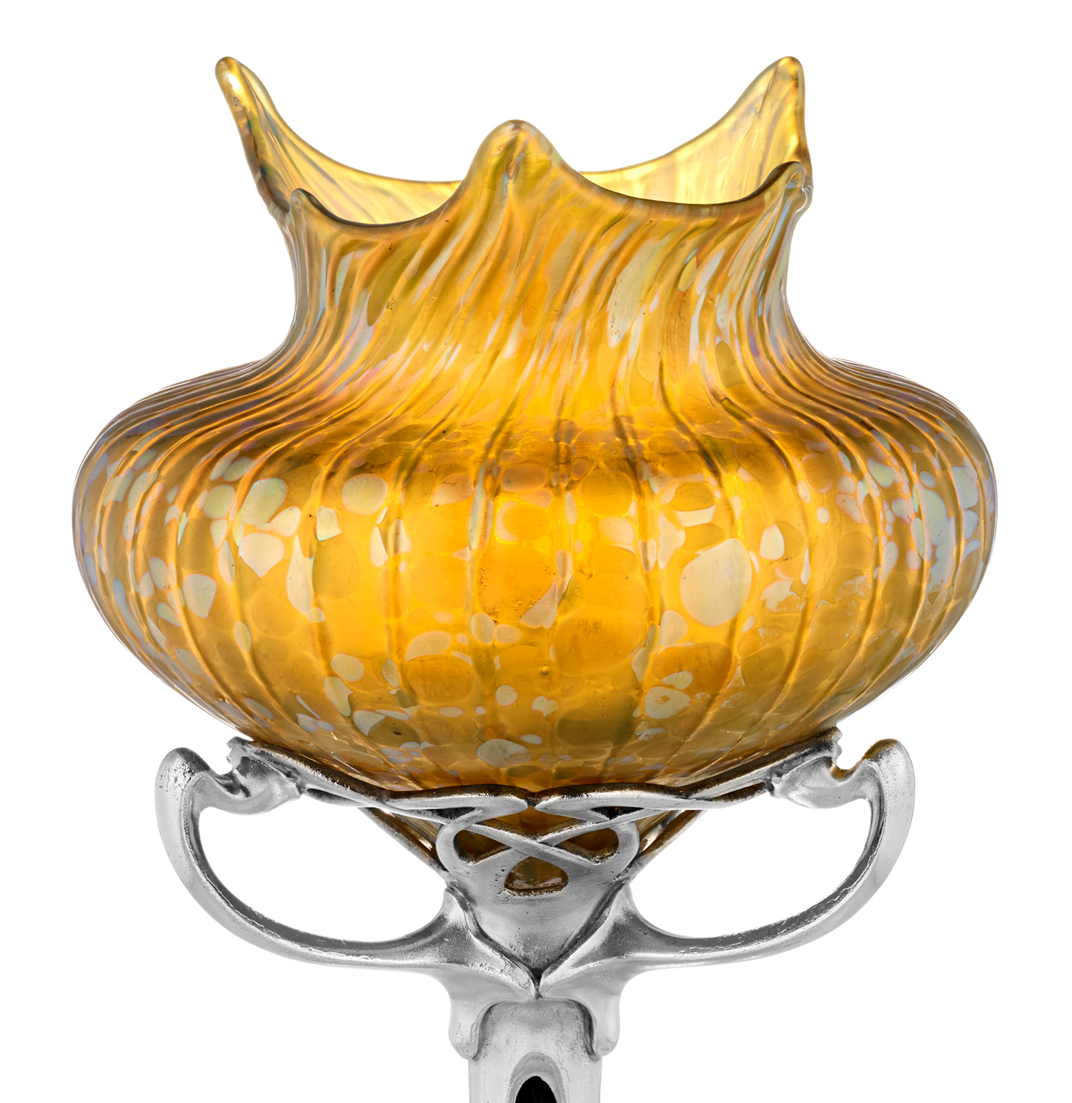 Loetz Phaenomen Genre Vase on a Floral Base