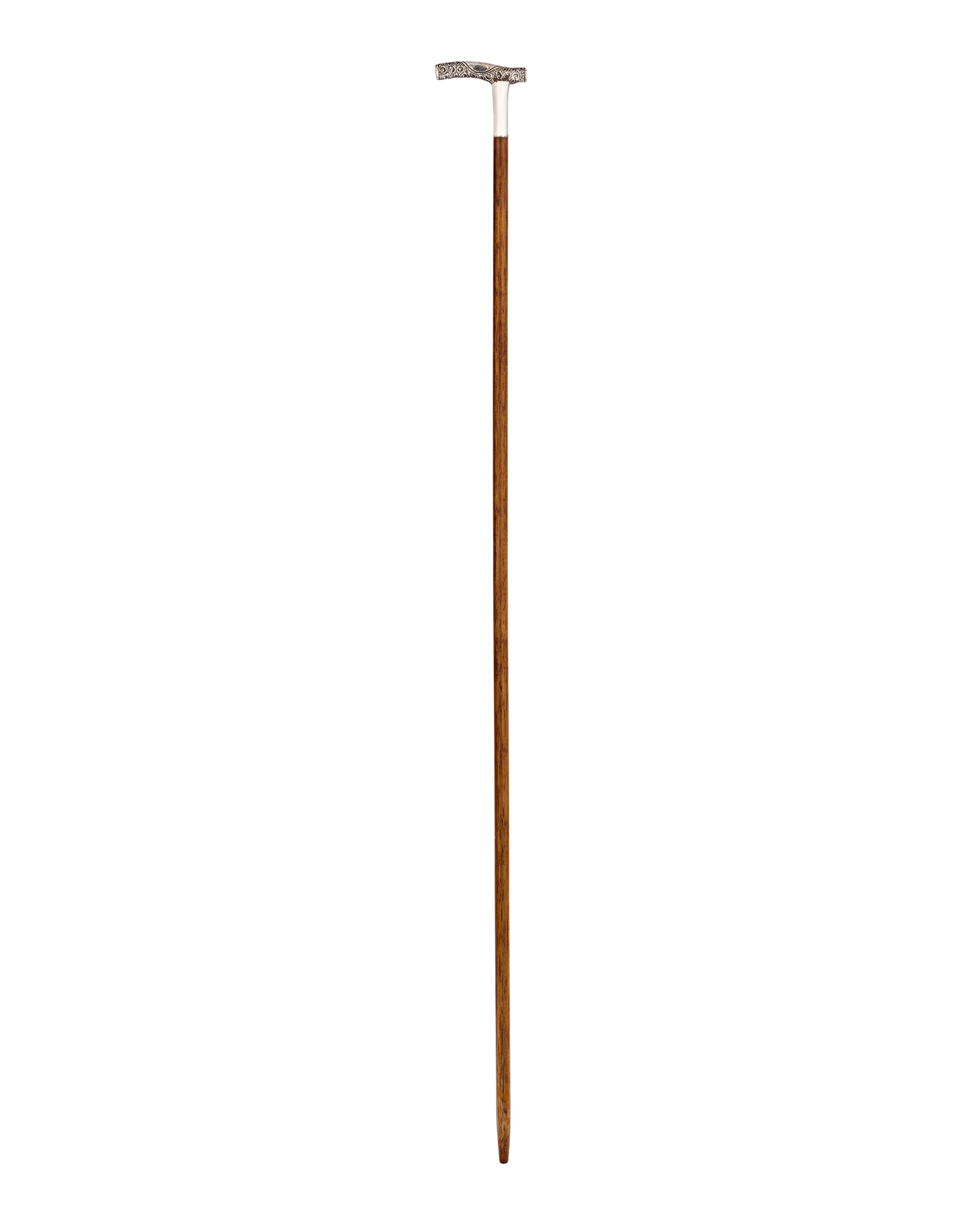 Antique Cane with Silver Crook Handle