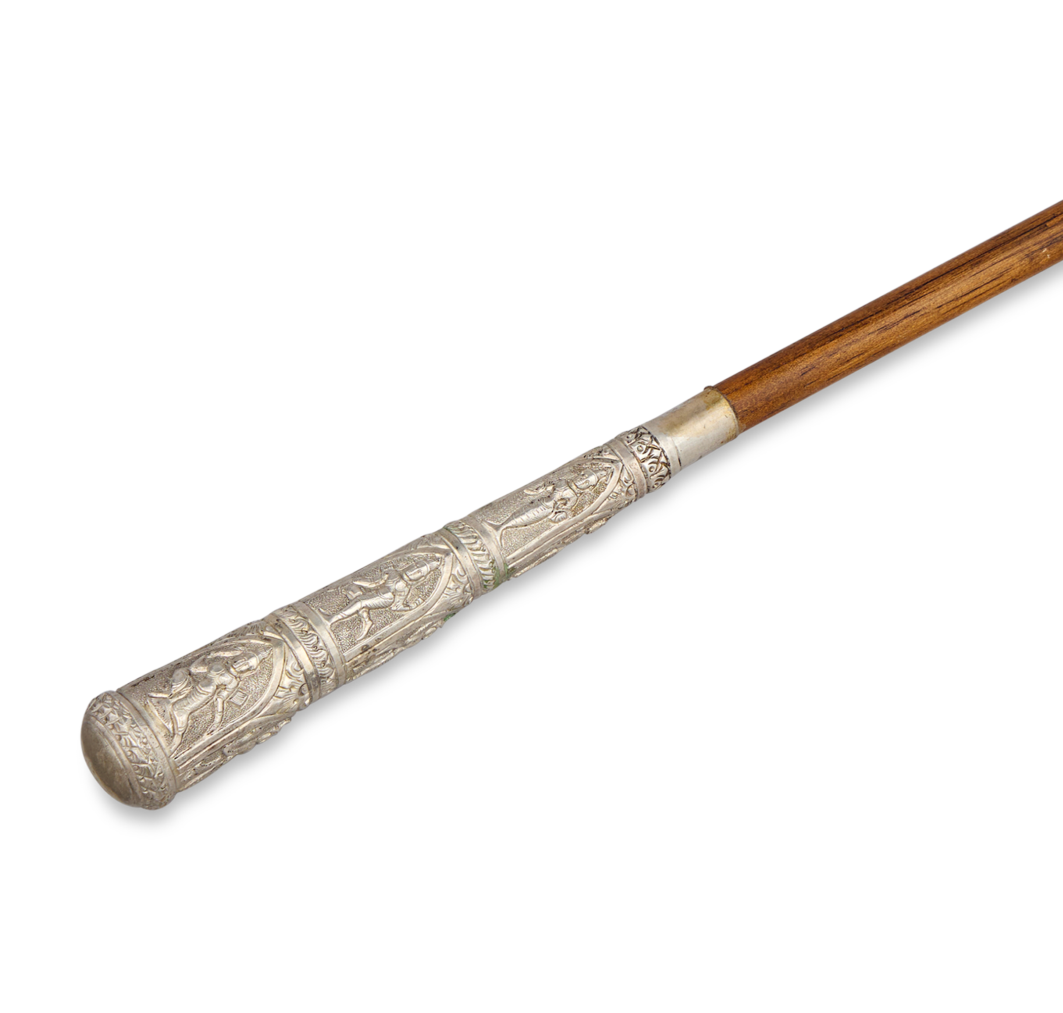 Carved Silver Cane