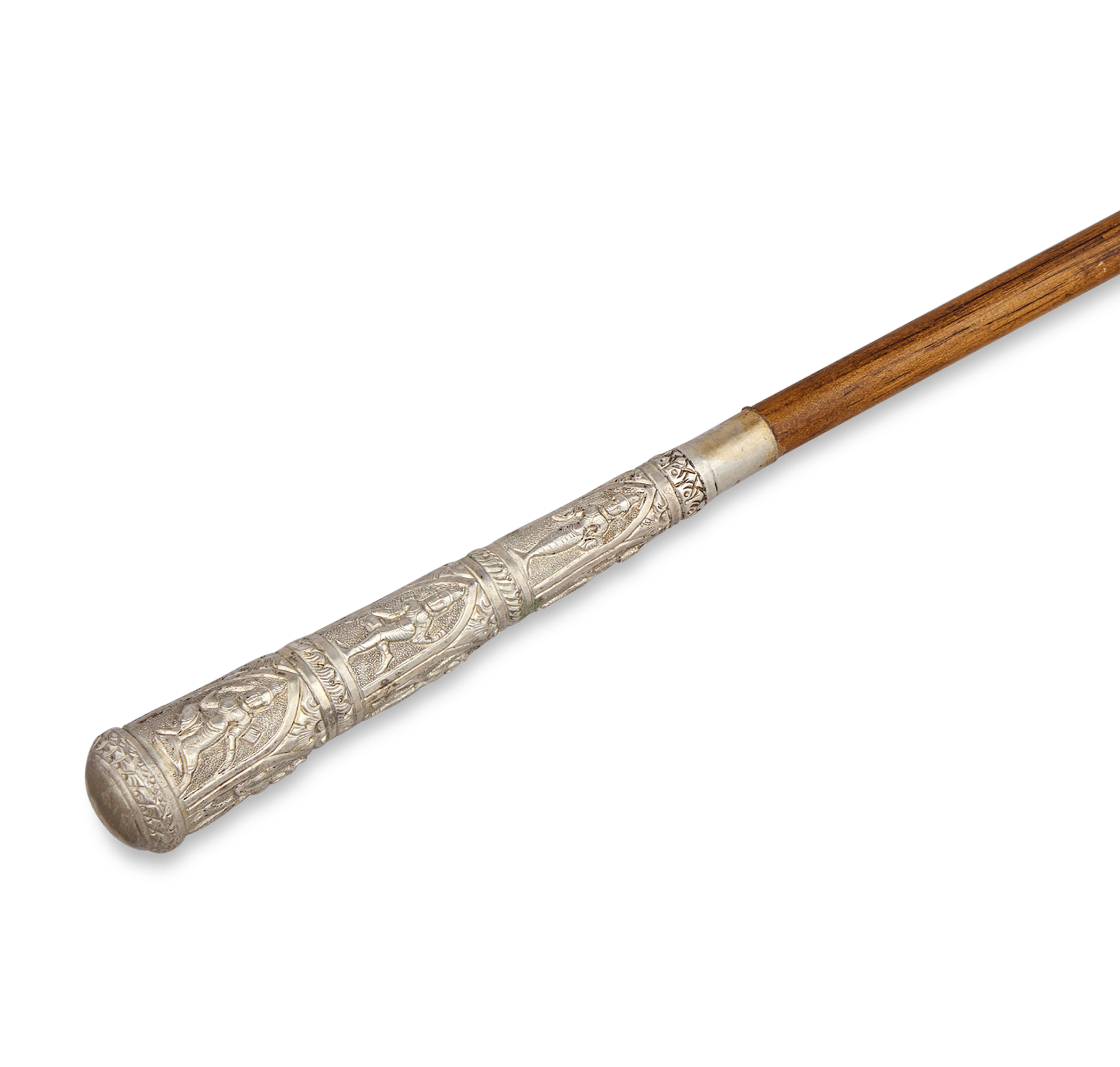 Carved Silver Cane