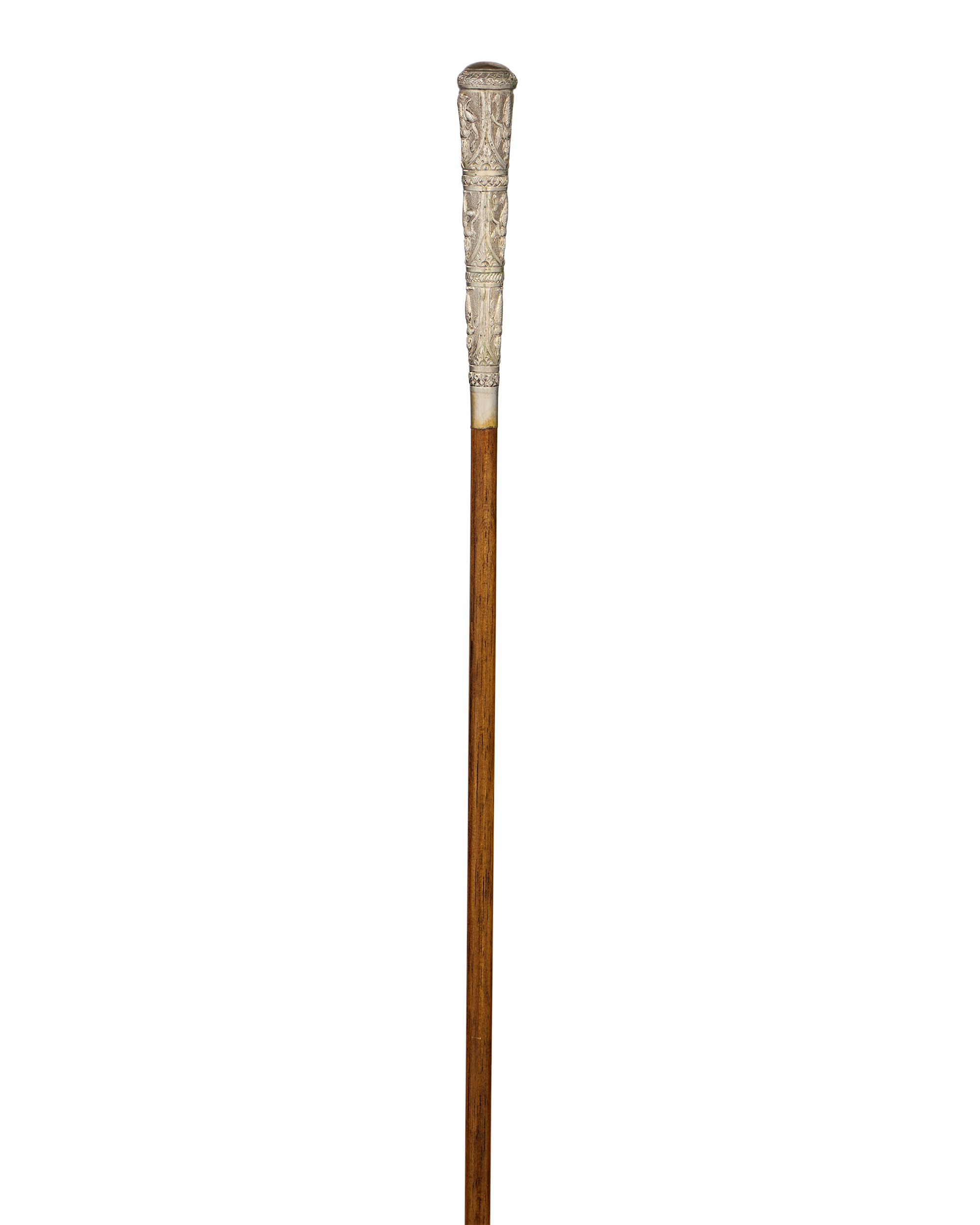 Carved Silver Cane