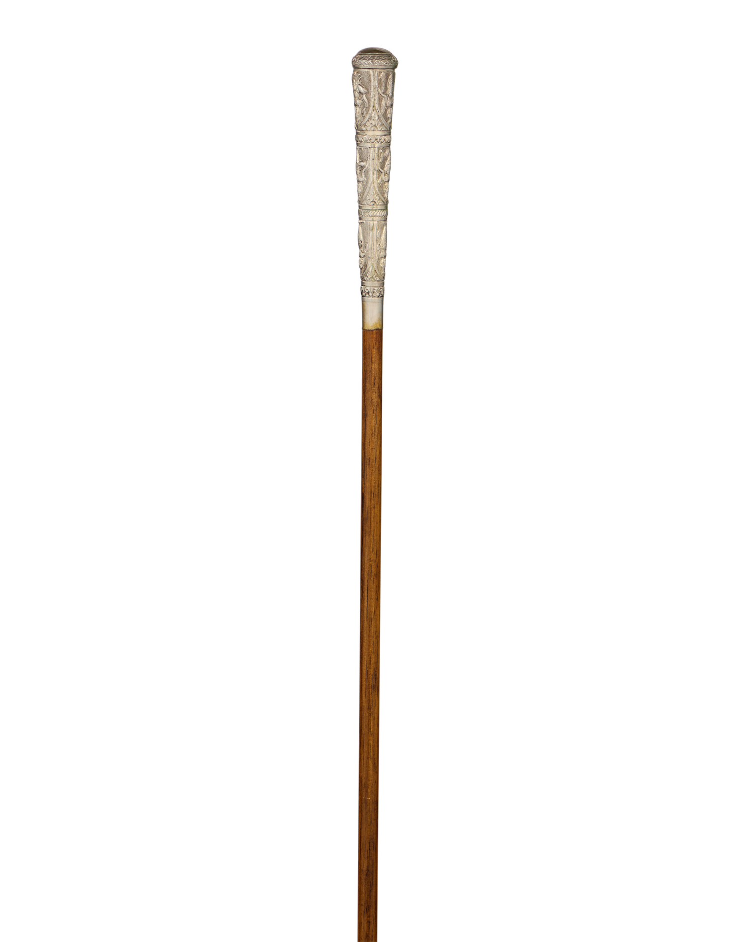 Carved Silver Cane