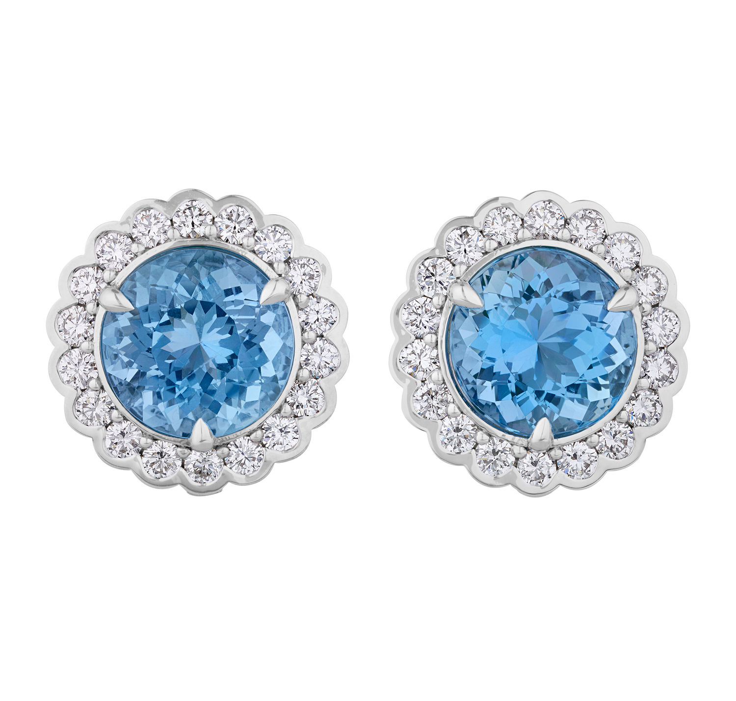 Aquamarine Earrings, 7.26 carats