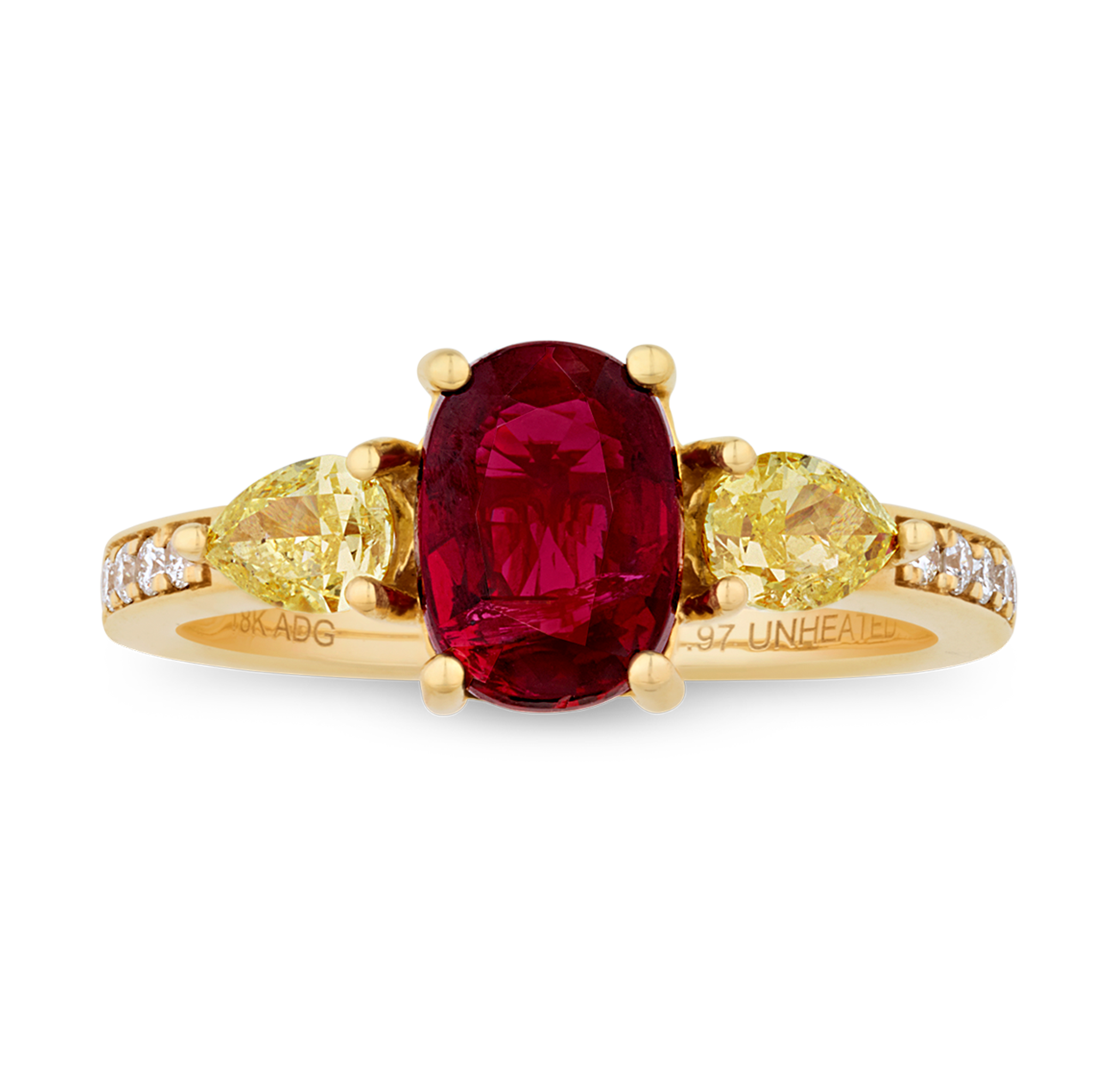 Untreated Ruby Ring, 1.97 carats