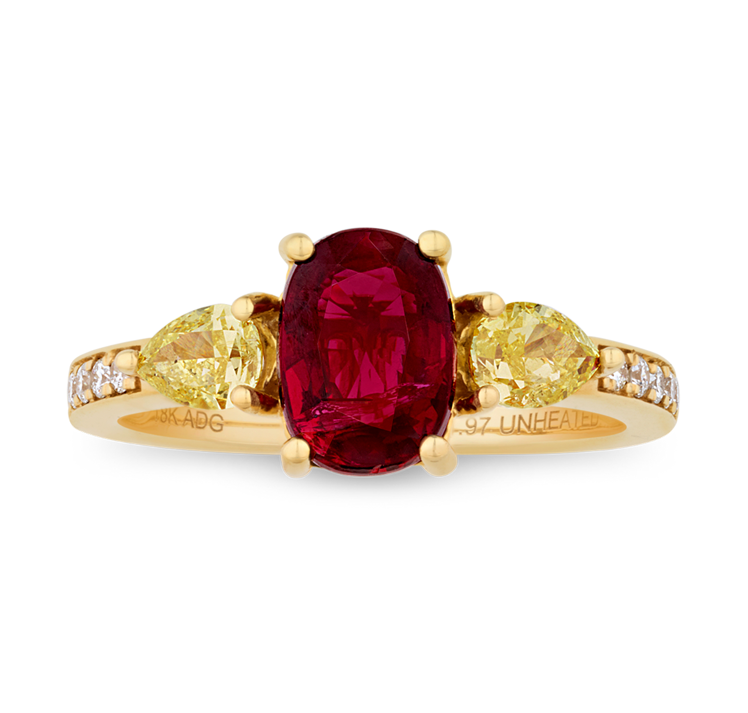 Untreated Ruby Ring, 1.97 carats