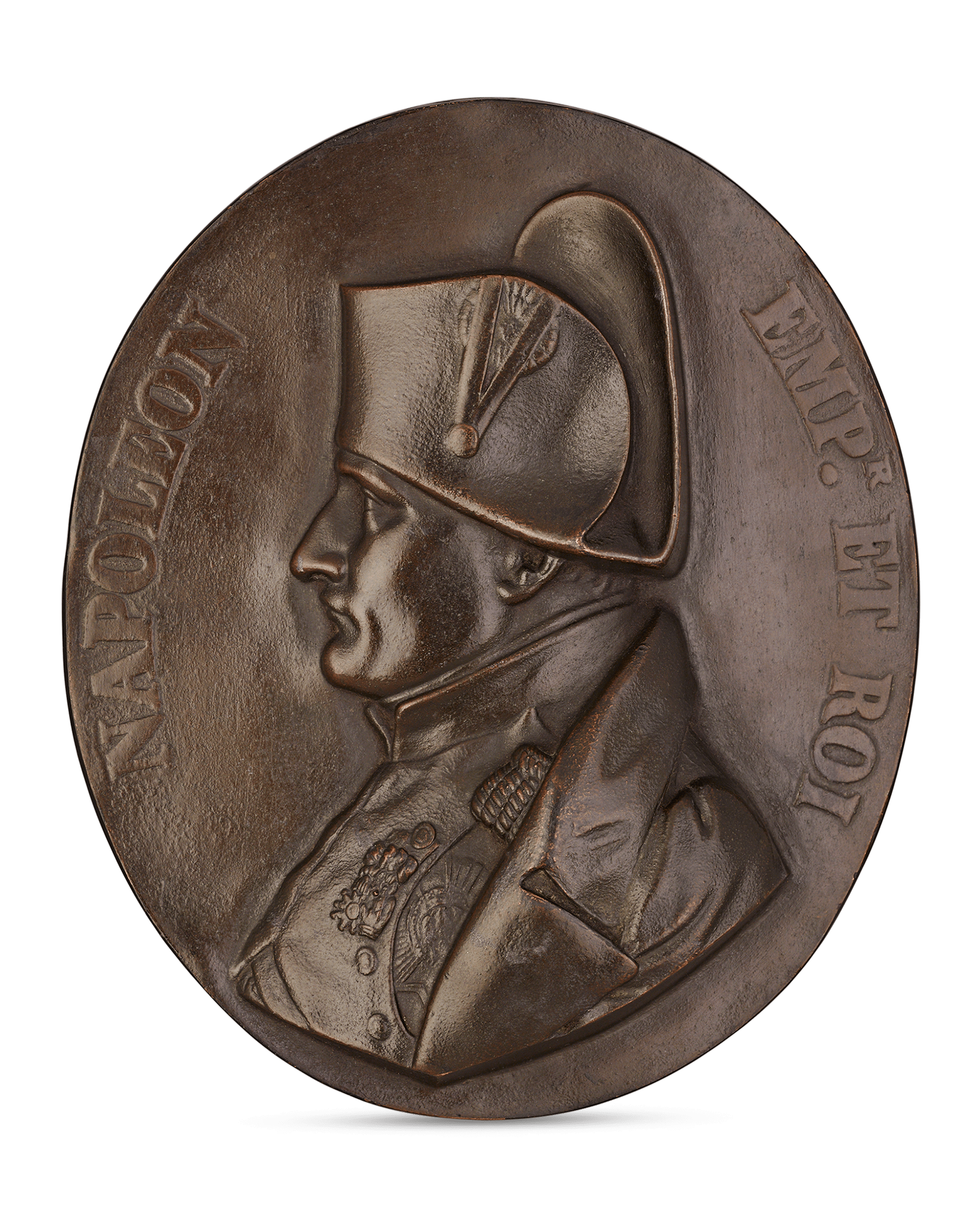 Napoleon Relief Bronze Medallion