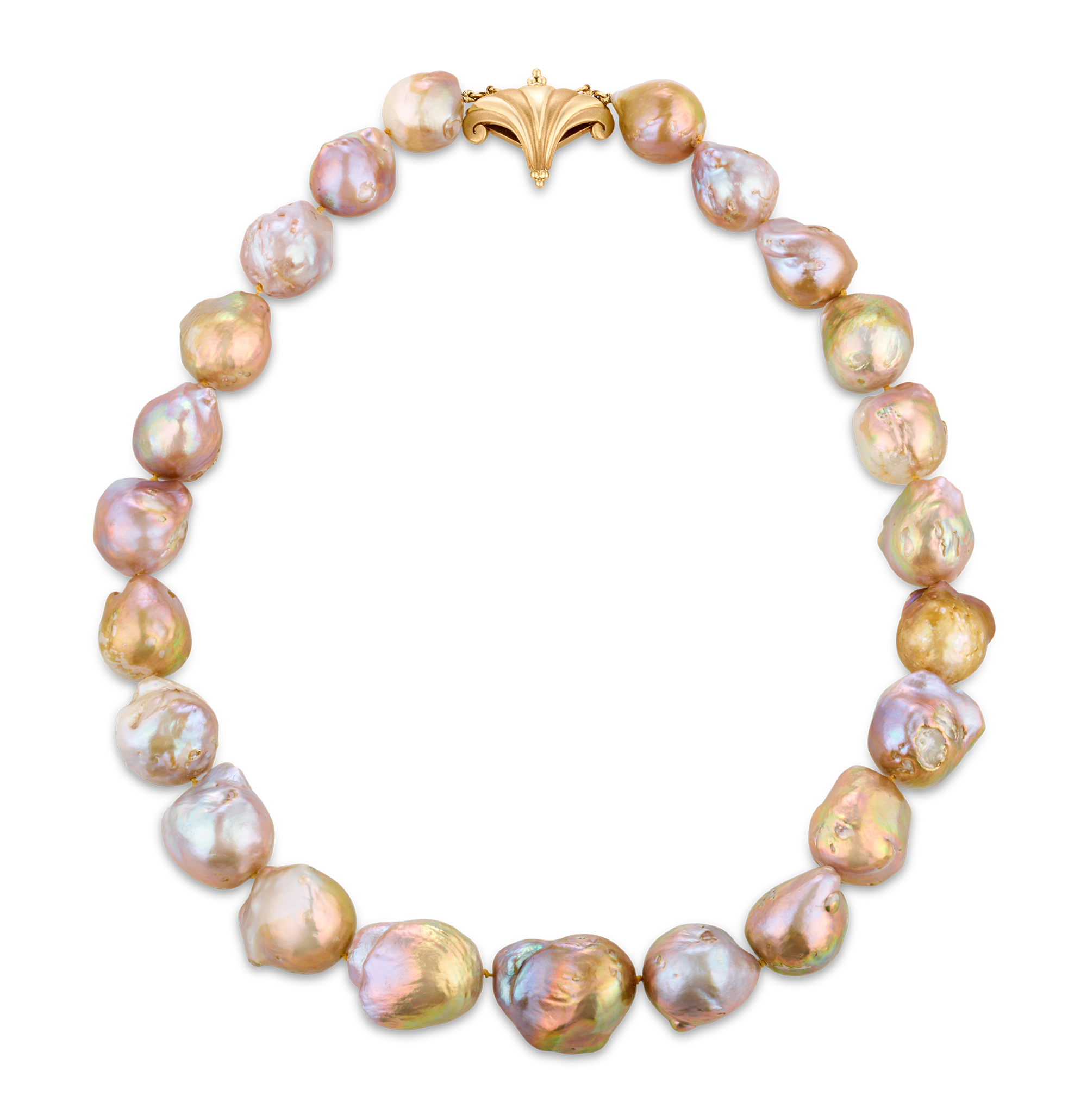 Yangtze Fireball Pearl Necklace