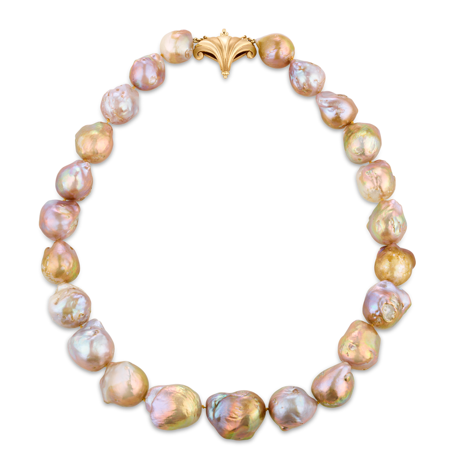 Yangtze Fireball Pearl Necklace