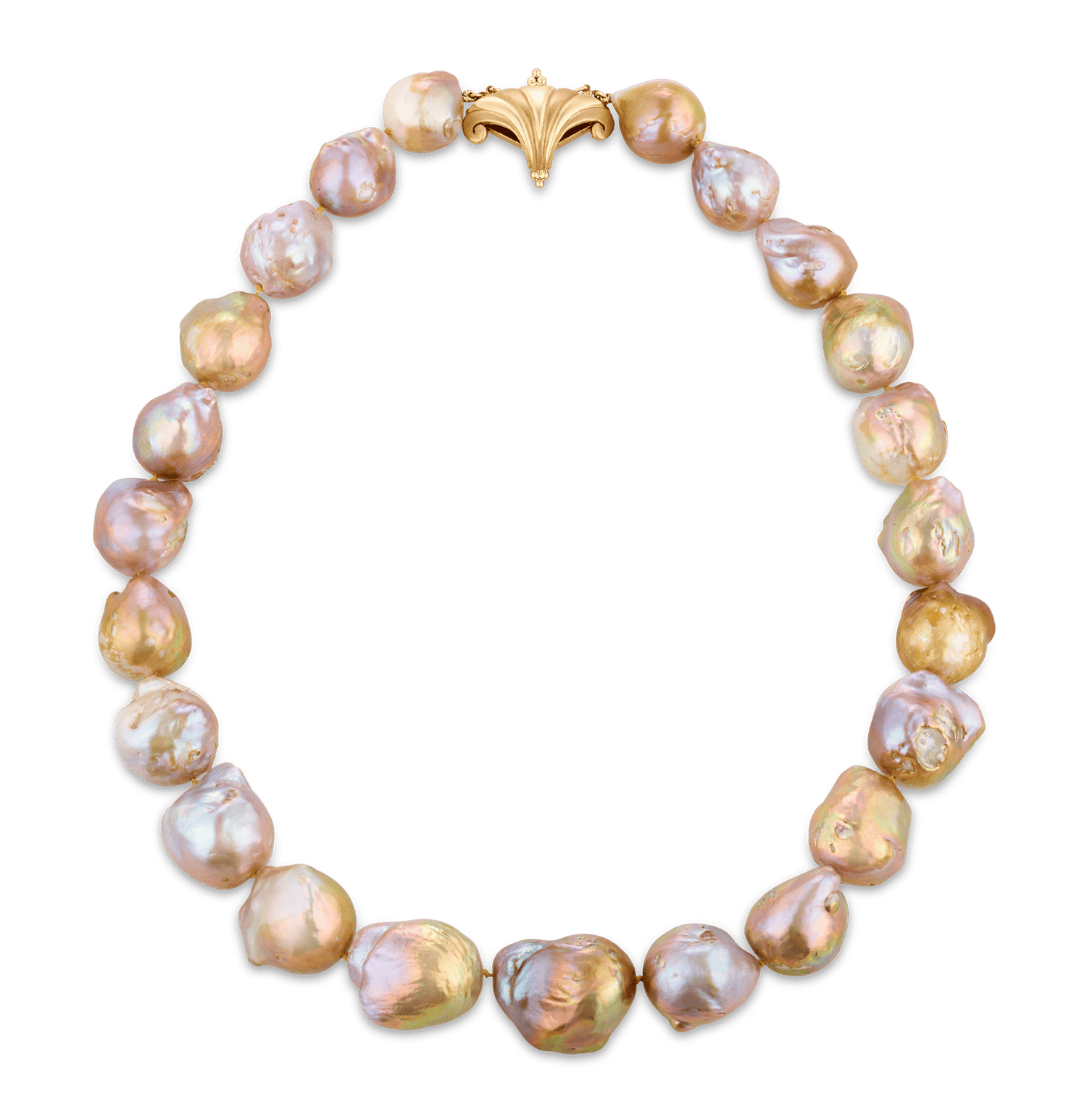 Yangtze Fireball Pearl Necklace