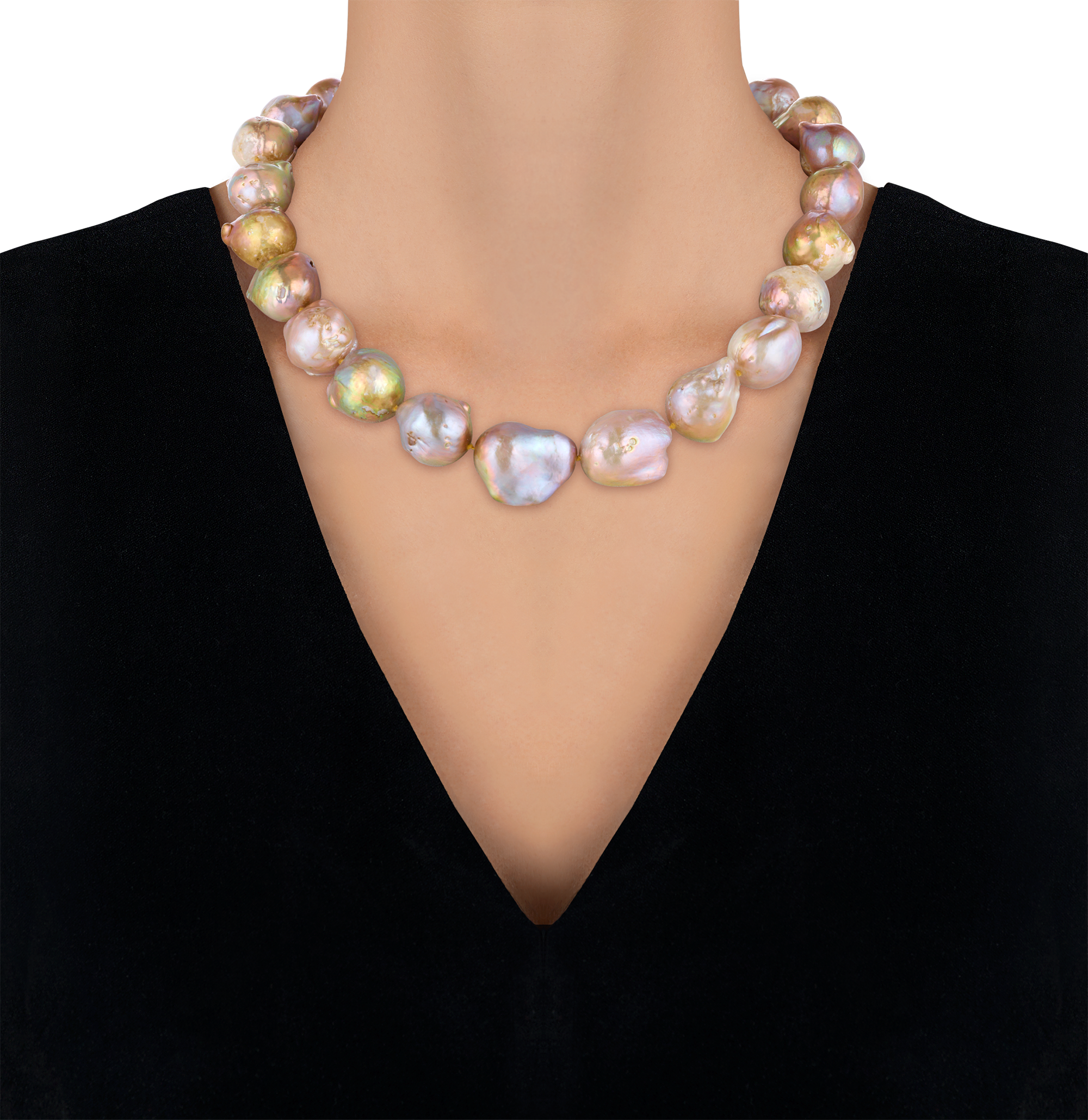 Yangtze Fireball Pearl Necklace