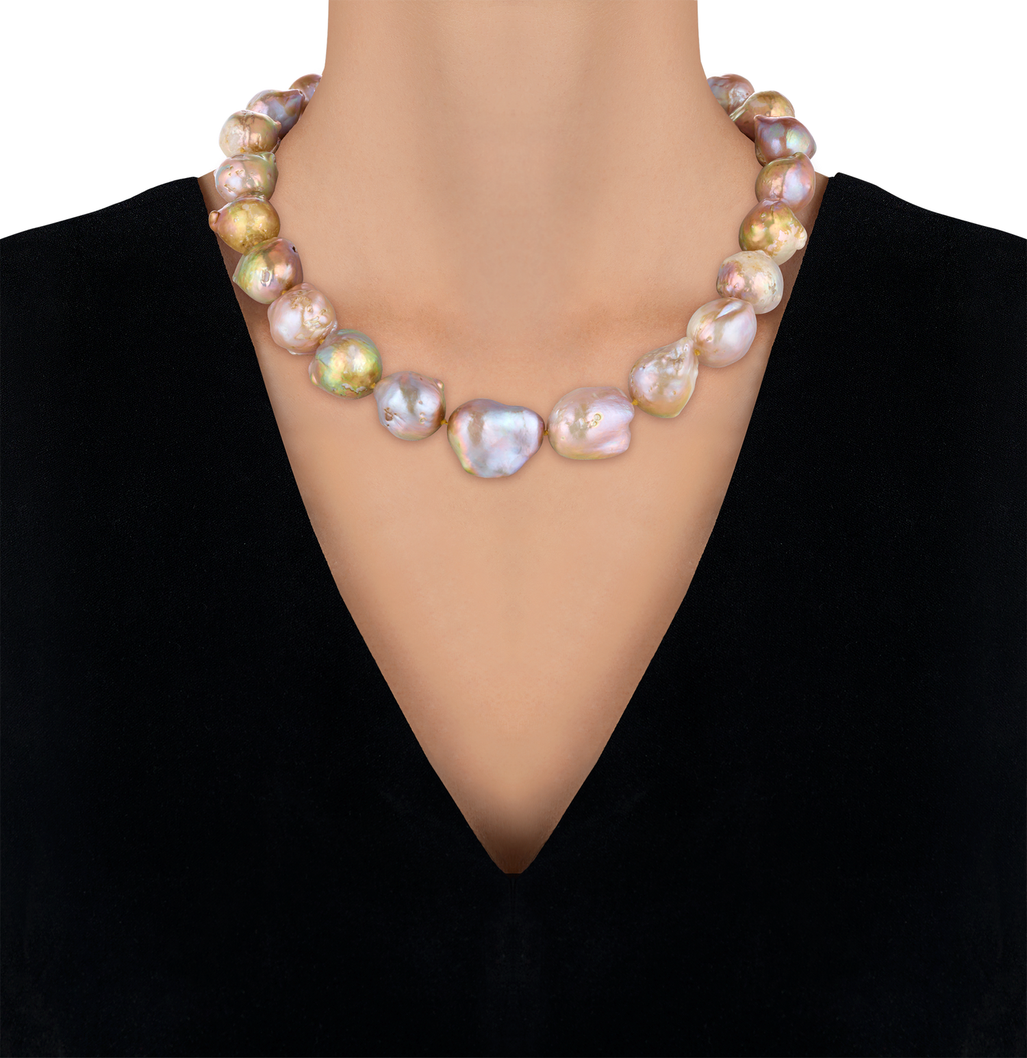 Yangtze Fireball Pearl Necklace