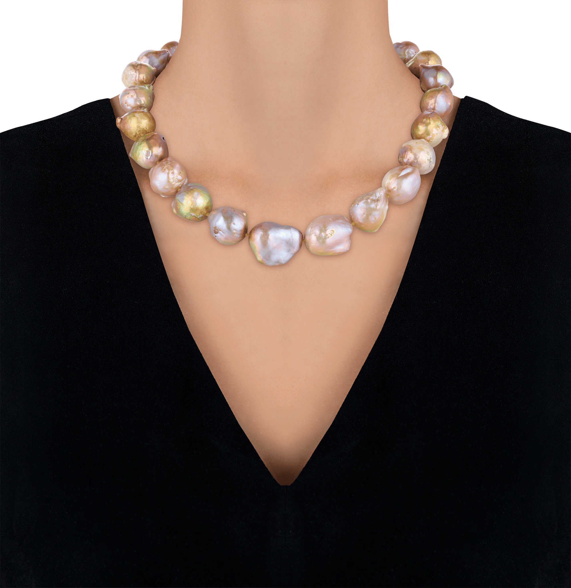 Yangtze Fireball Pearl Necklace