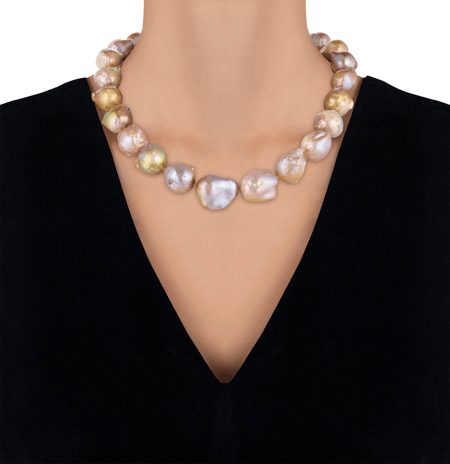 Yangtze Fireball Pearl Necklace