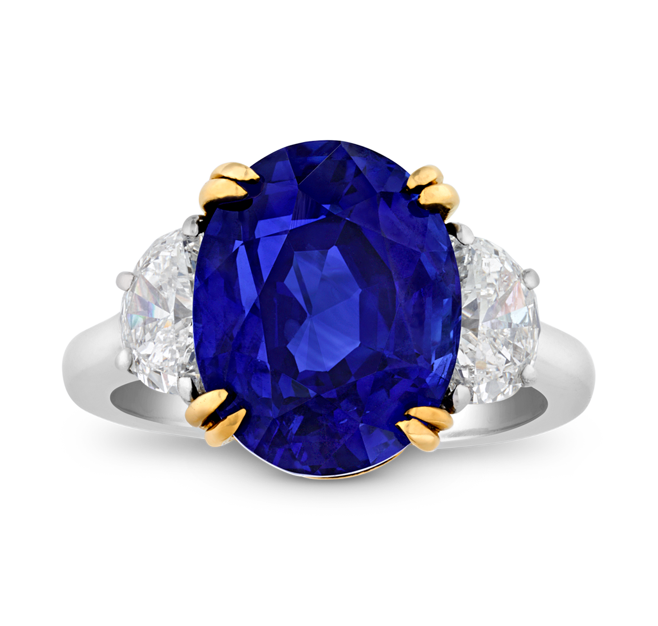 Unheated Burma Sapphire Ring, 8.07 carats