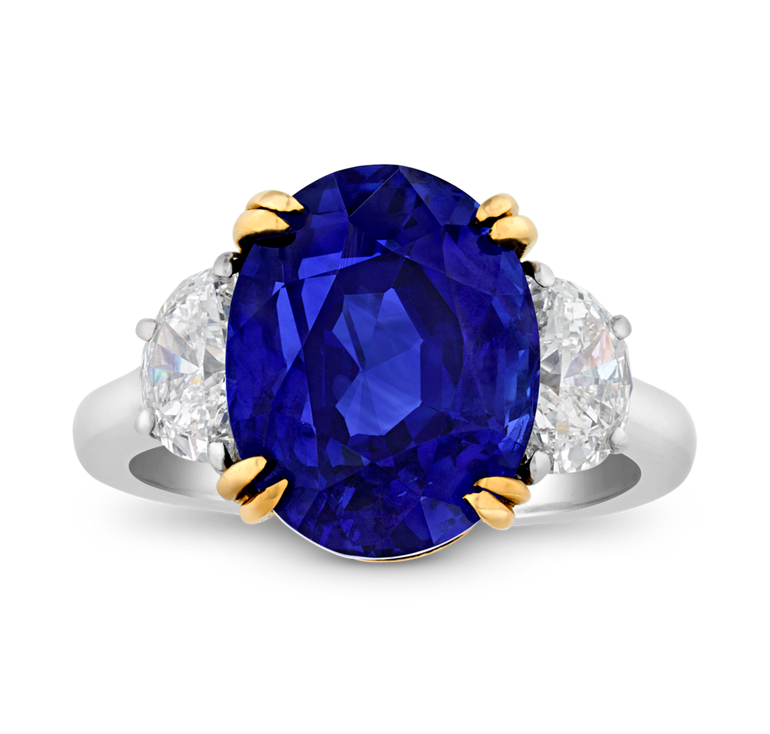 Unheated Burma Sapphire Ring, 8.07 carats