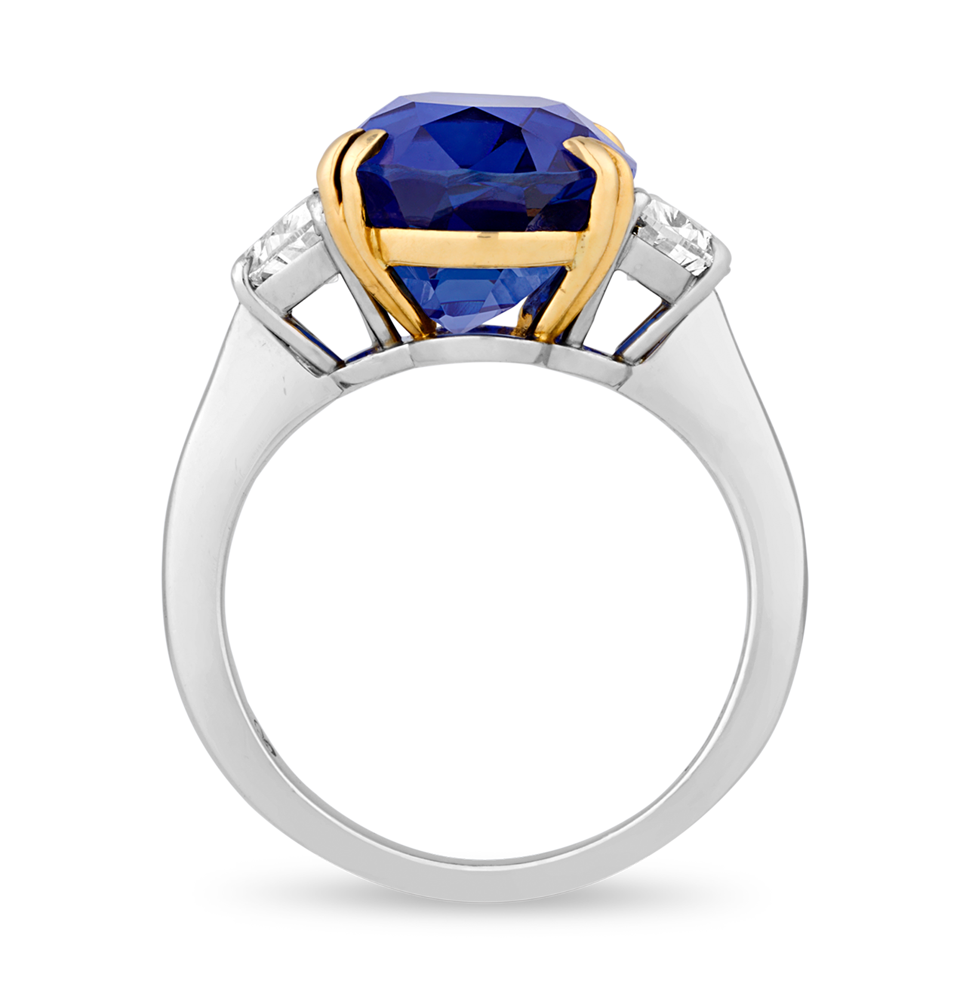 Unheated Burma Sapphire Ring, 8.07 carats