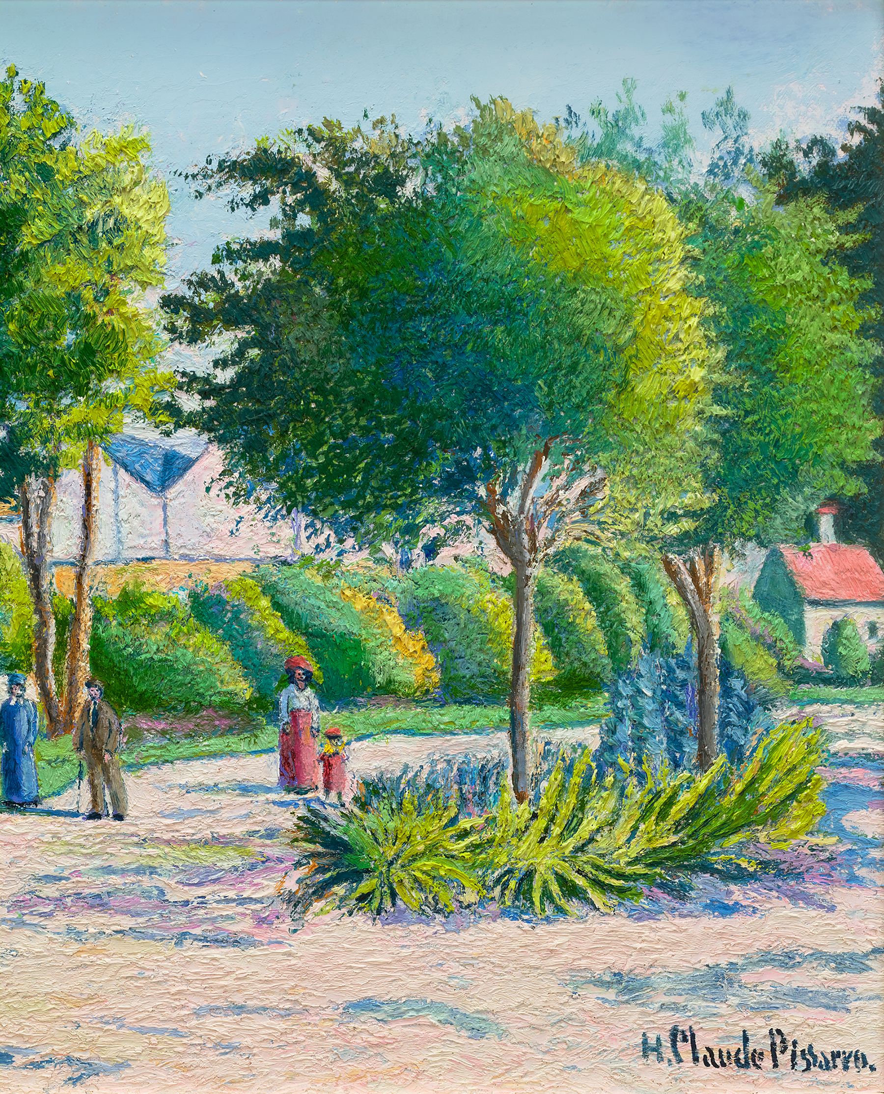 Le jardin municipal, Noisy-le-Sec by H. Claude Pissarro