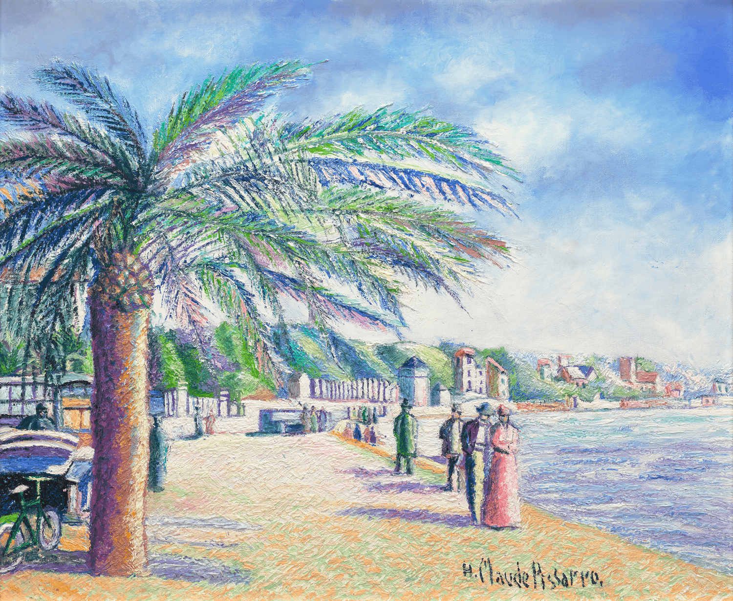 Promenade sur la plage by H. Claude Pissarro