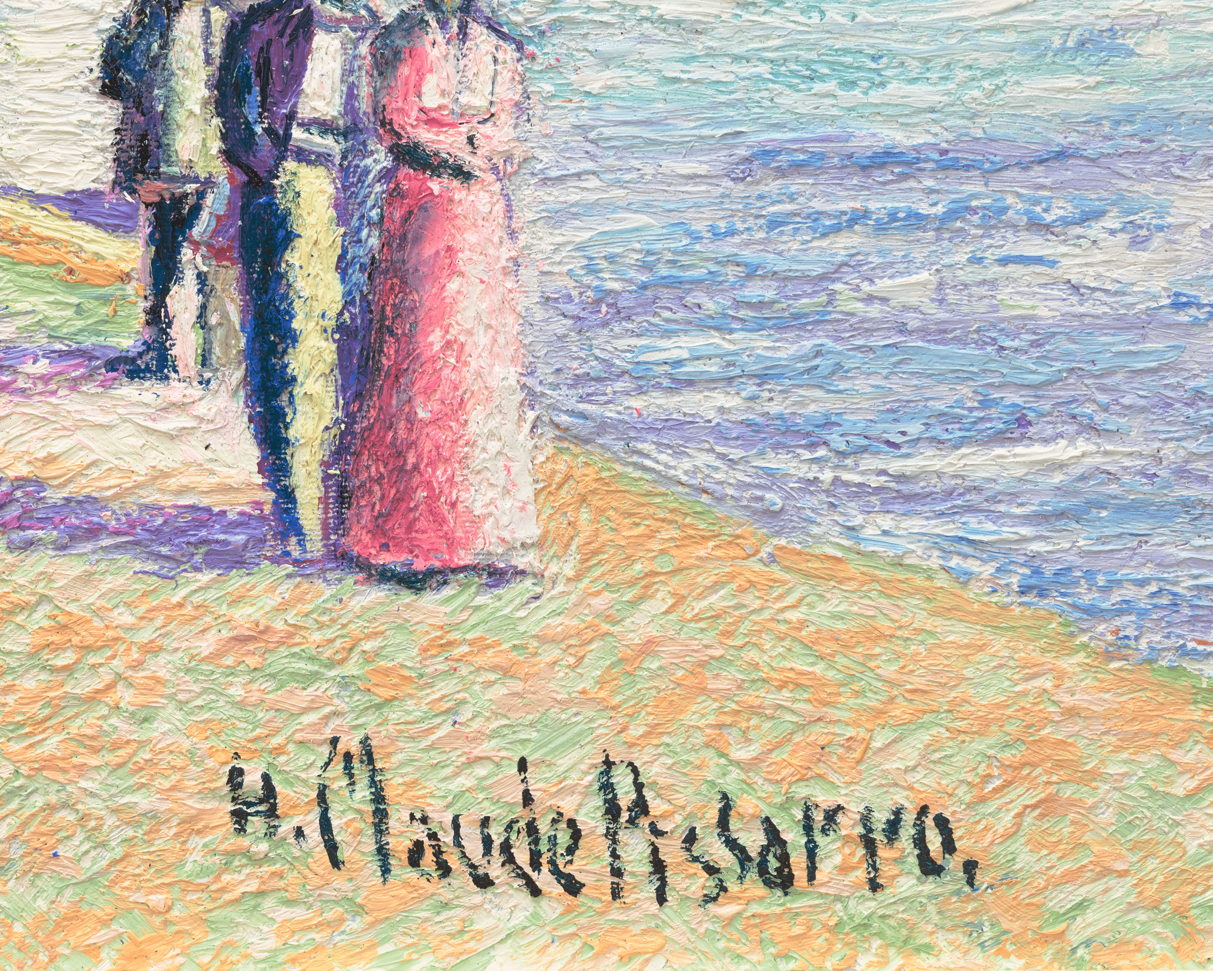 Promenade sur la plage by H. Claude Pissarro