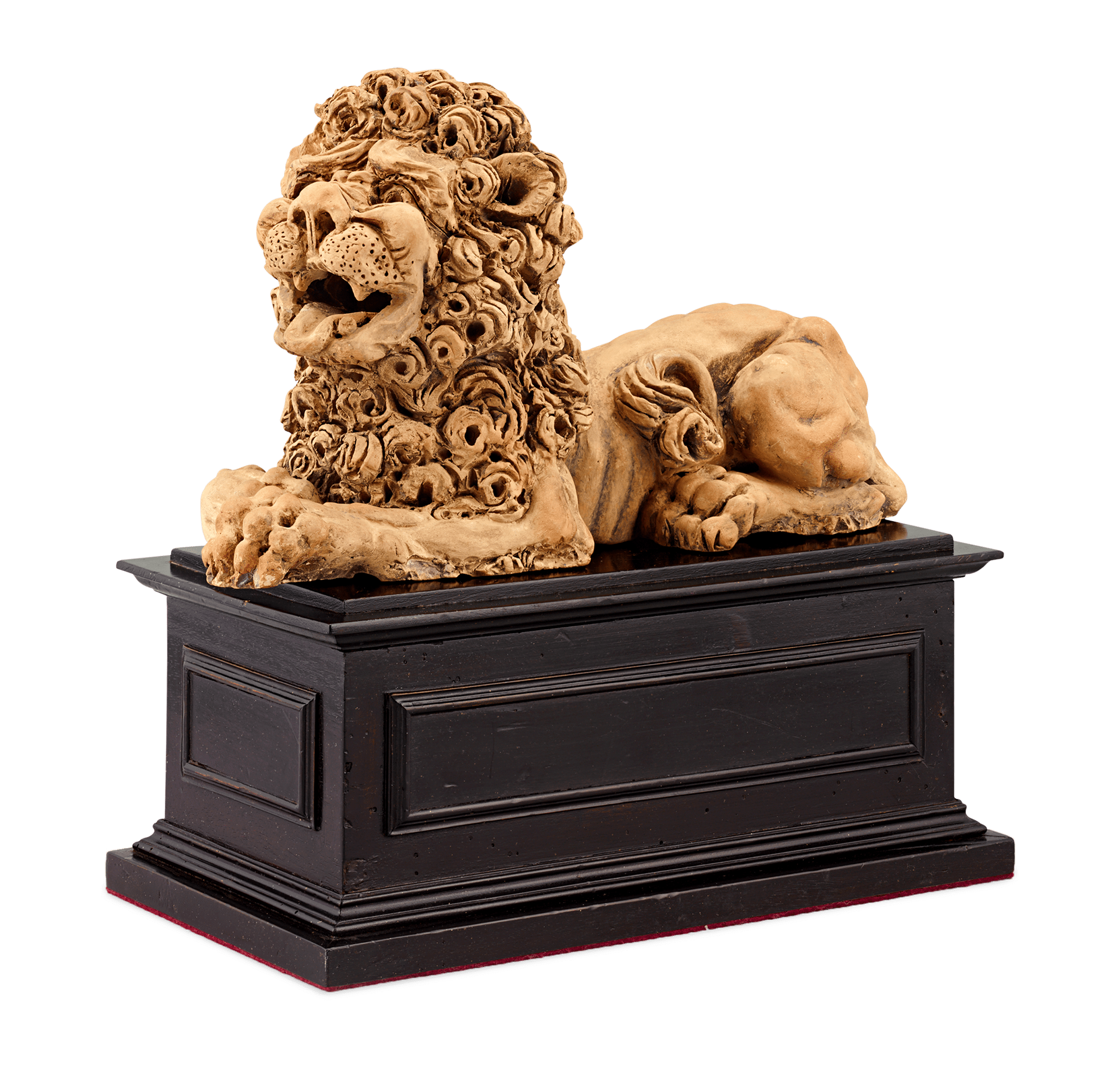 Early 18th-Century Terracotta Lion Statue