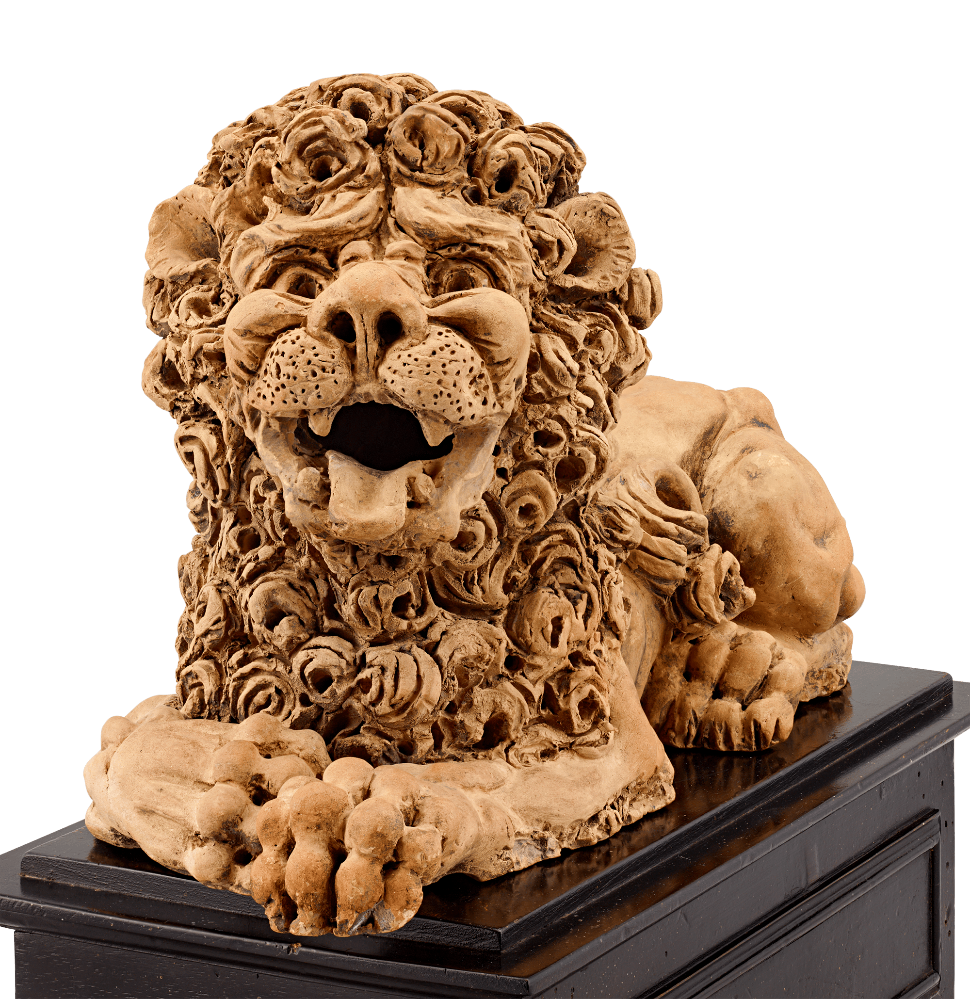 Early 18th-Century Terracotta Lion Statue