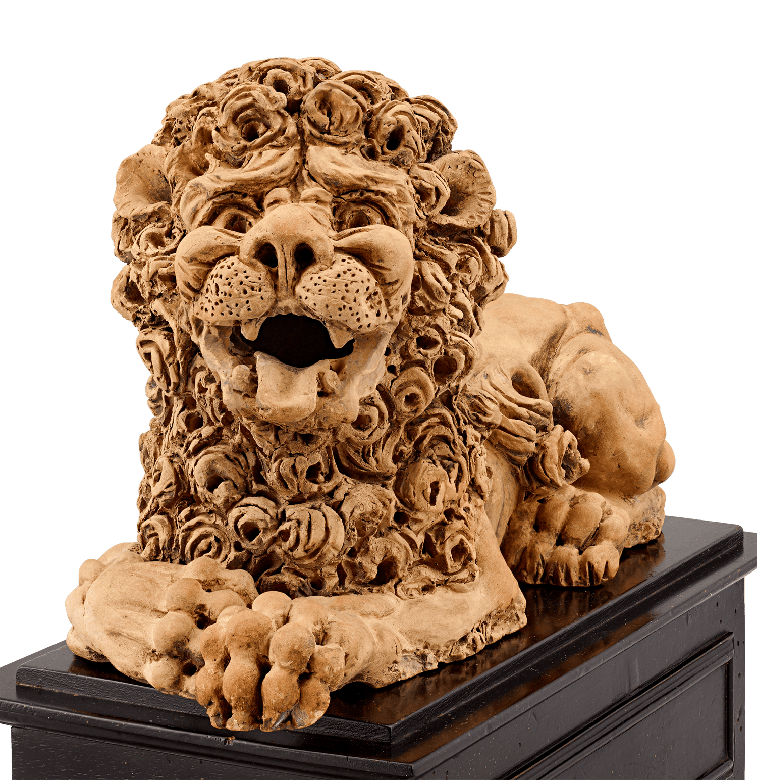 Early 18th-Century Terracotta Lion Statue