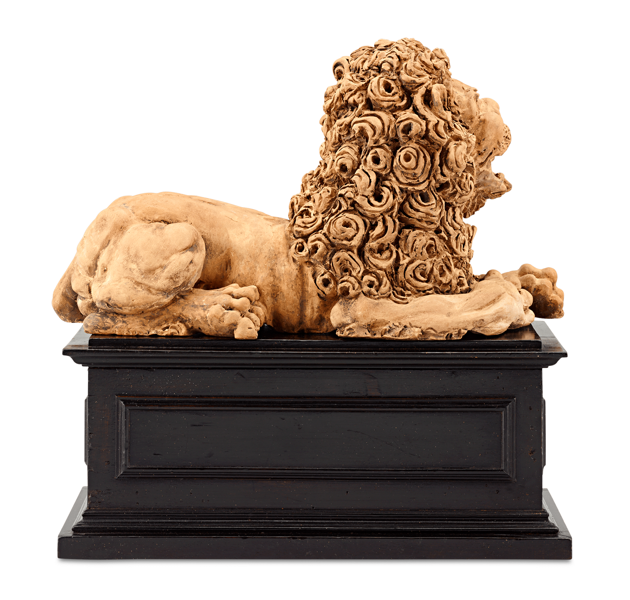 Early 18th-Century Terracotta Lion Statue