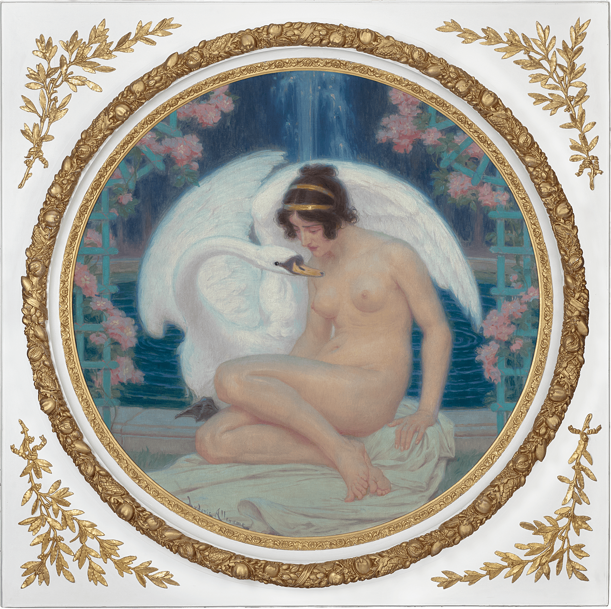 Leda and the Swan by Ludovic Alleaume