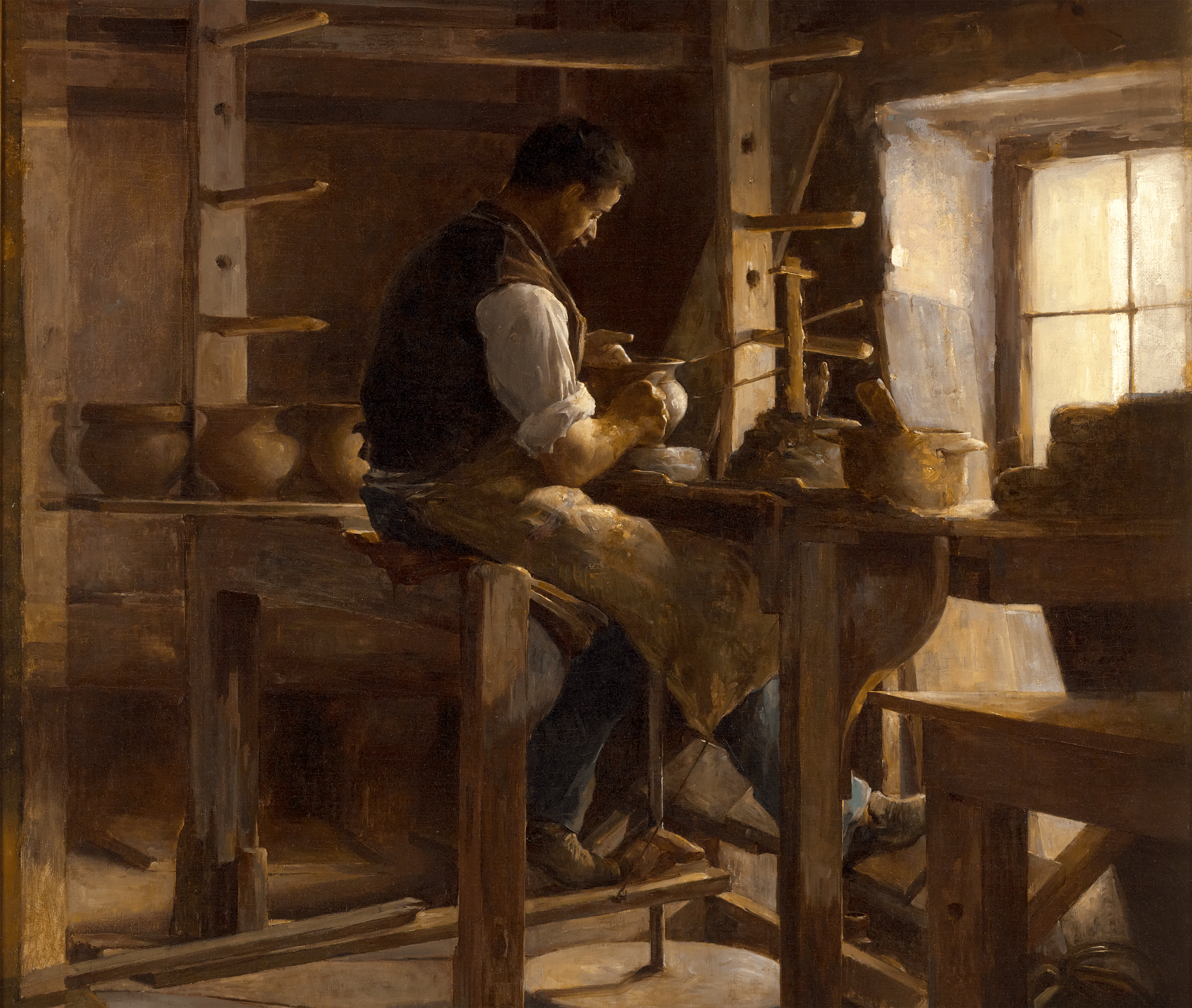 The Potter by Léon Olivié-Bon