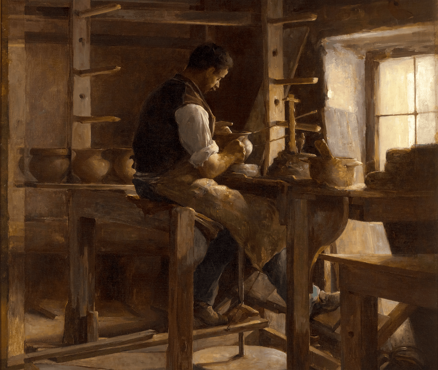 The Potter by Léon Olivié-Bon