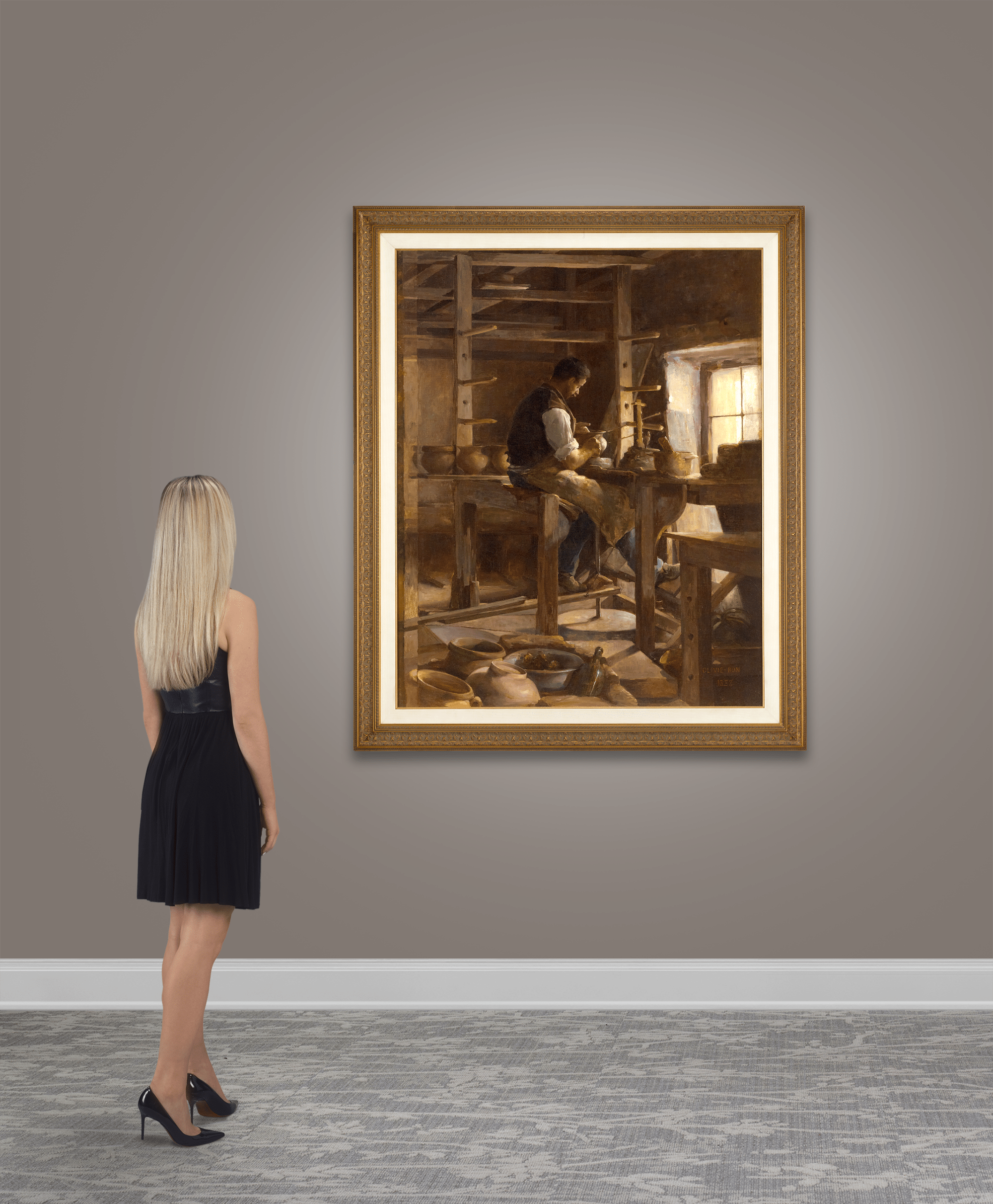 The Potter by Léon Olivié-Bon