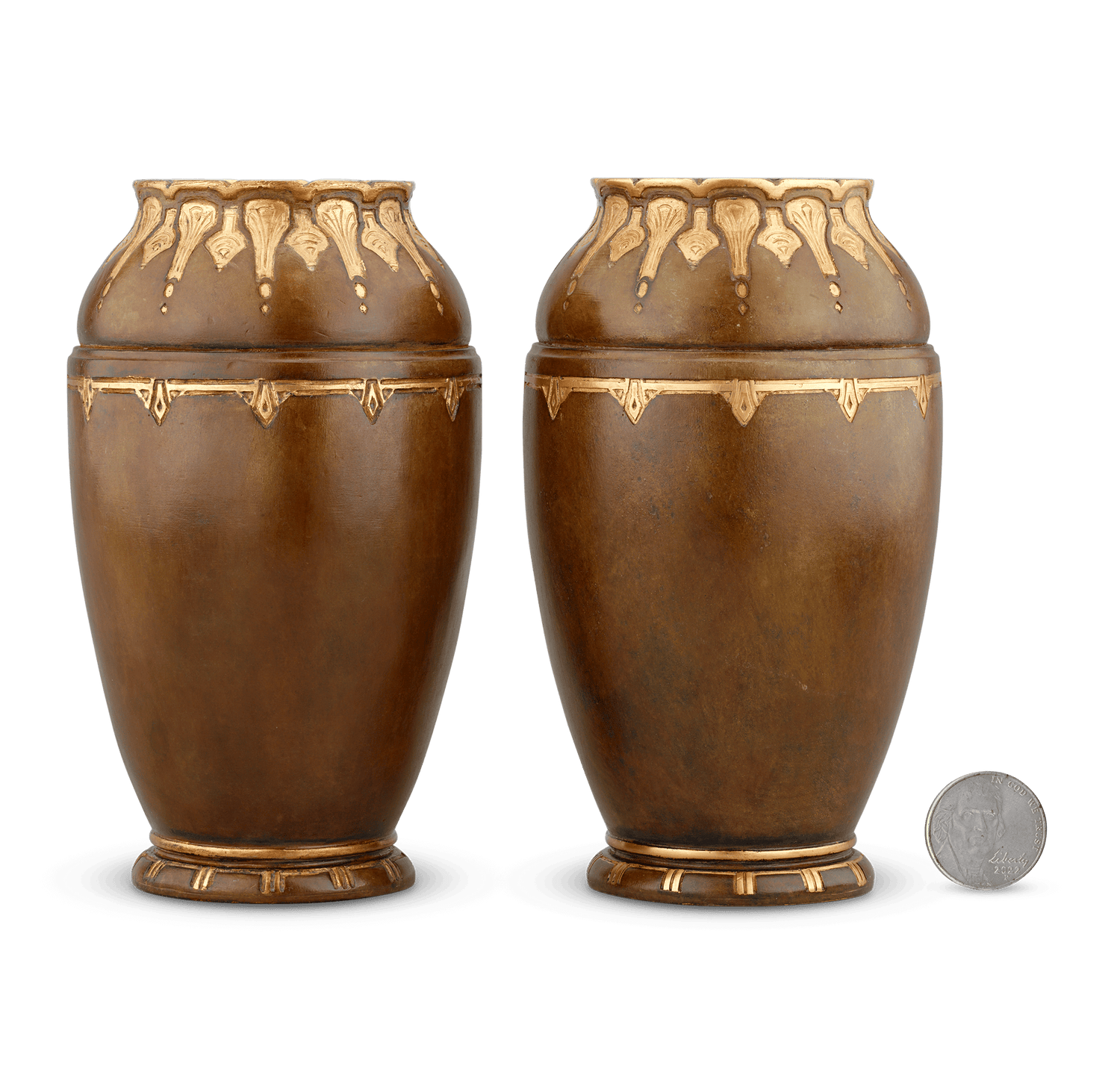 Pair of Bronze Vases by Christofle